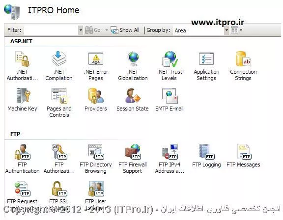 کاربرد ماژول های مختلف در IIS