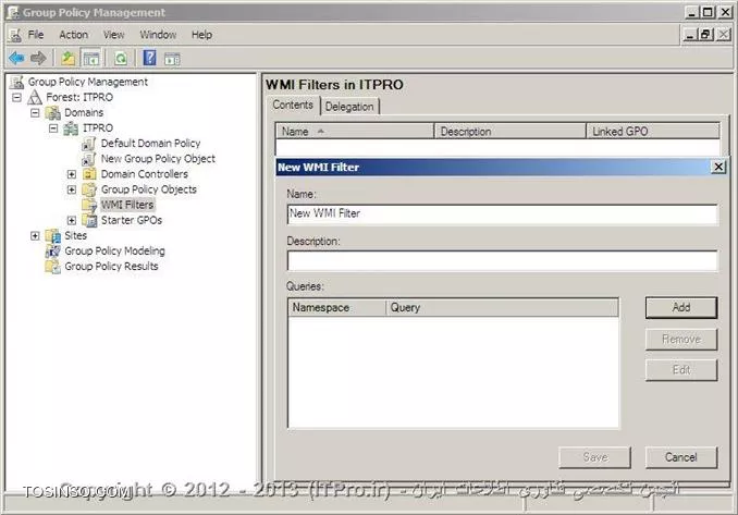 معرفی Security Filtering و WMI Filters در GP و بررسی تفاوت های آنها