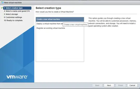 آموزش ساخت ماشین مجازی در VMware ESXi (گام به گام)