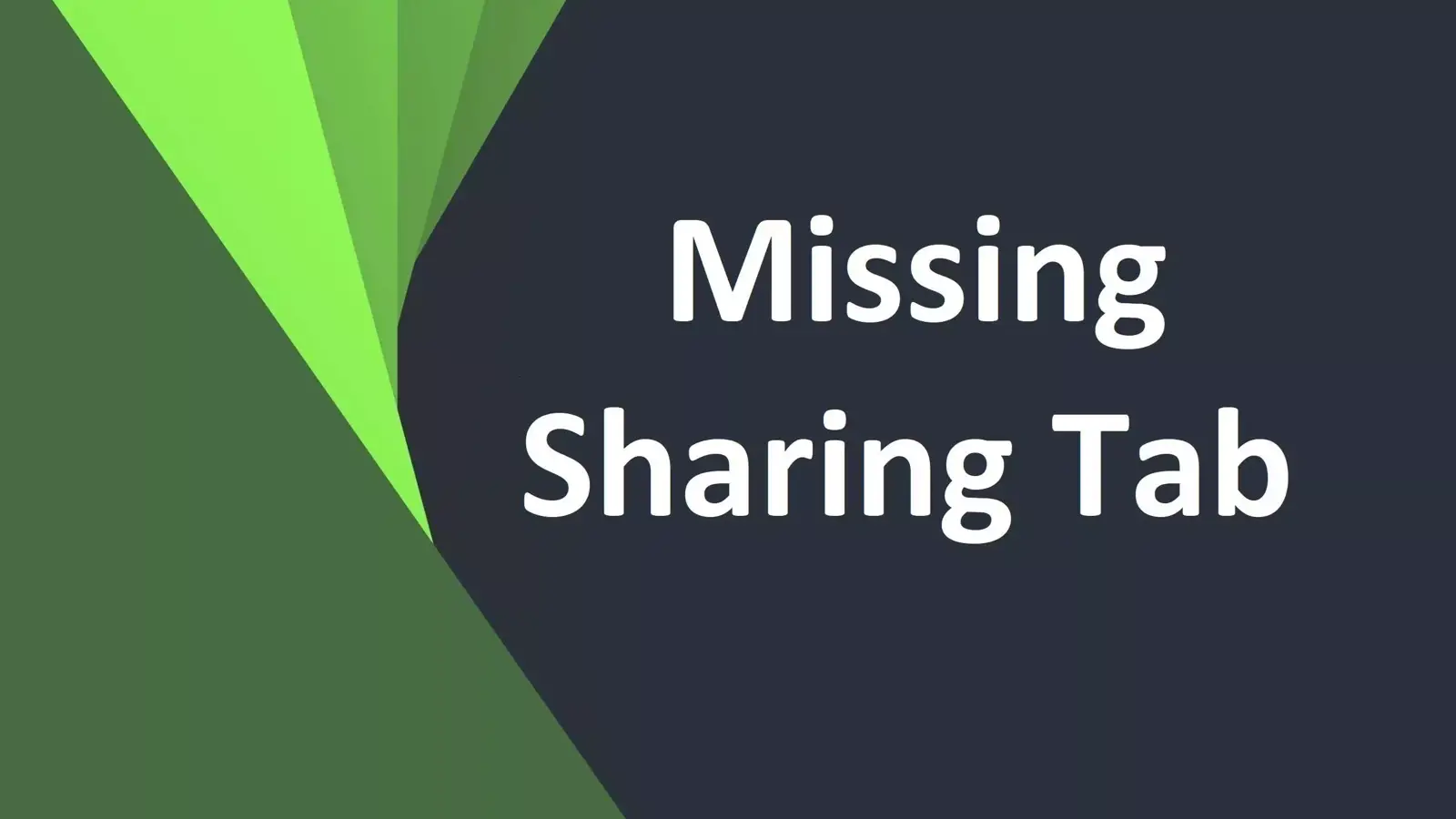 آموزش 3 روش حل مشکل نبودن تب Sharing در Properties فولدر ویندوز