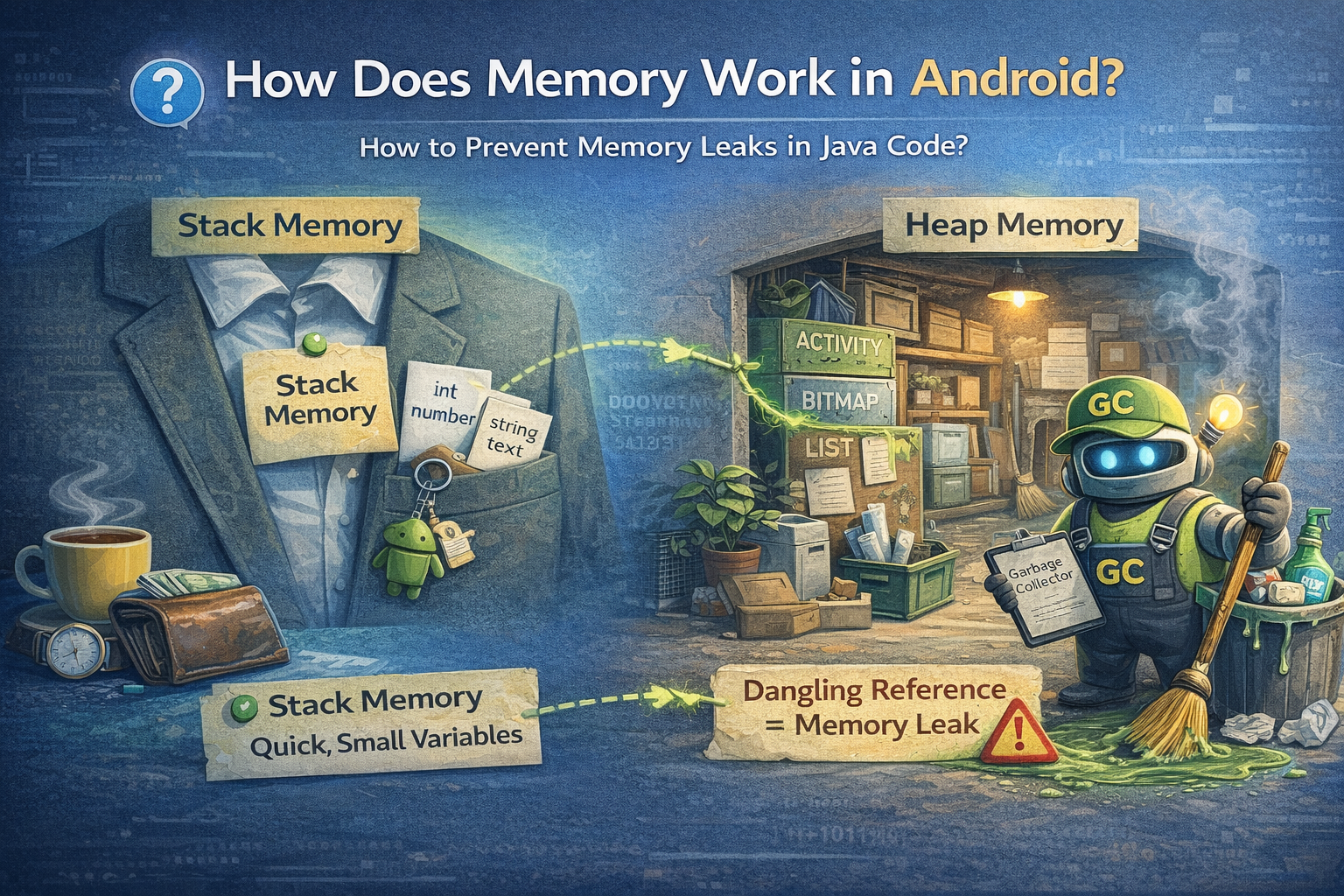 حافظه در اندروید چطور کار می&zwnj;کند؟