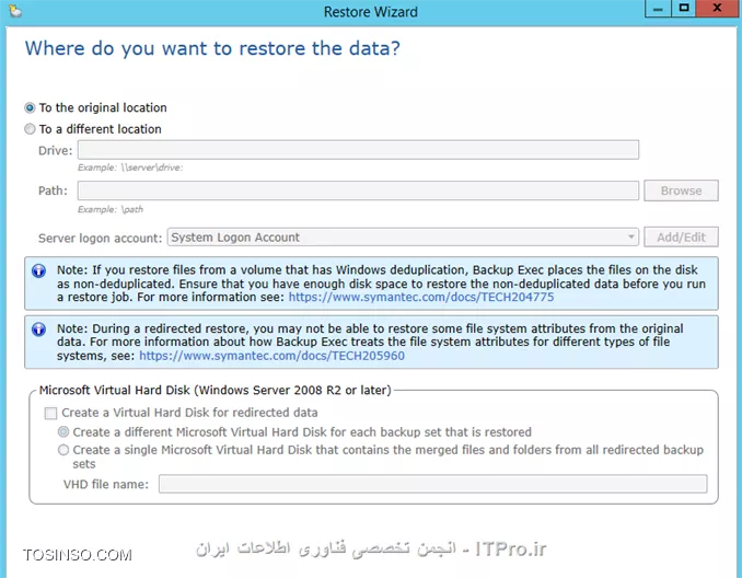 آموزش Backup and Restore از Active Directory بوسیله Symantec Backup Exec 2015