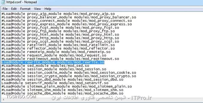 سلام به همه دوستان گلم در ITPro ابتدا قبل از شروع این قسمت یه عذر خواهی کنم بایت وقفه طولانی که ایجاد شد بین قسمت قبلی و این قسمت ، خوب توی قسمت قبلی درباره ErrorDocument ، Redirects  و password protection توضیح دادم و توی این قسمت توضیحات تکمیلی .htaccess براتون میگم بهمراه کد نویسی MVC  . نکته مهم : قبل از اینکه فایل .htaccess بسازید و توش کد بنویسید، برید توی فایل httpd.conf (اگه از wamp استفاده میکنید برید توی منوی wamp توی قسمت apache) و این خطی که در زیر انتخابش کردم پیدا کنید و اگه اول خط، کاراکتر # داشت ، کاراکتر # از اول خط پاک کنید و فایل ذخیره کرده و wamp ریستارت کنید . 
||https://tosinso.com//files/get/370a523a-186b-4d5a-b48f-5af01e053d2a||
4) Deny visitors by IP address : میتونیم جلوگیری کنیم از بازدید بعضی بازدیدکنندگان از وب سایتمون یا اجازه بدیم فقط کاربران با یه رنج آی پی خاص بتونن از وب سایتمون بازدید کنن .مثلاً فقط به ادمین سایت اجازه بدیم که بتونه صفحات حساس وب سایت ببینه و بقیه کاربران قادر نباشن .
<htm>
order allow,deny
deny from 123.45.6.
allow from all
<htm>
کد بالا به همه اجازه میده بتونن وب سایتو ببینن ولی کاربرانی که  سه اکتد آی پی شون این 123.45.6 هست اجازه بازدید از سایت ندارن .
<htm>
order allow,deny
allow from 162.1.1.1
deny from all
<htm>
کد بالایی هم فقط به کاربری با آی پی 162.1.1.1 اجازه میده از وب سایت بازدید کنه و اگه کاربری توی محدوده آی پی تعریف نشده باشه و بخواد وارد سایت بشه با خطای Forbidden مواجه میشه .
||https://tosinso.com//files/get/110262ac-52d4-466f-98ee-ab65f203e558||

5) DirectoryIndex : بصورت پیشفرض Apache بدنبال فایل index.php میگرده تا وب سایت با اون صفحه بیاره بالا (یعنی نشون بده) ، ولی میشه این پیشفرضو تغییر داد ، 
من یه صفحه index.php توی آموزش قبلی ساختم که موقعی که نمایش داده میشد بصورت زیر بود 
||https://tosinso.com//files/get/960448ad-c06f-433d-8c36-4aecd1c75ffb||
و حالا نمیخوام موقعی که وب سایتمو کسی باز میکنه صفحه index.php بصورت پیشفرض براش باز بشه میخوام index.html باز بشه .
کد index.html : فقط یه welcome توش نوشتم :-)
<htm>
<!DOCTYPE html PUBLIC -//W3C//DTD XHTML 1.0 Transitional//EN http://www.w3.org/TR/xhtml1/DTD/xhtml1-transitional.dtd>
<html xmlns=http://www.w3.org/1999/xhtml>
<head>
<meta http-equiv=Content-Type content=text/html; charset=utf-8 />
<title>Untitled Document</title>
</head>
<body>
welcome
</body>
</html>
<htm>
و حالا این کد توی .htaccess مینویسم .
<htm>
DirectoryIndex index.html
<htm>
و بعدش دوباره وب سایتمو باز میکنم میبینید که پیشفرضش تغییر کرد و صفحه که میخواستم باز شد .
||https://tosinso.com//files/get/f8cf8f64-1222-4f5c-a0f5-13c2c60cc21f||
خوب حالا اگه کدمونو به این صورت نوشته بودیم
<htm>
 DirectoryIndex index.html index.cgi index.php
<htm>
Apache ابتدا به دنبال صفحه index.html میگرده تا نمایشش بده و اگه وجود نداشت میره سراغ index.cgi  و در نهایت اگه این صفحه هم وجود نداشت index.php نمایش میده .

6) Disable directory listings : با استفاده از این قابلیت میتونیم جلوگیری کنیم از نمایش بعضی از فایل ها با پسوند های مورد نظر خودمون، یا کلاً جلوگیری کنیم از نمایش فولدرهای وب سایت .
من سه تا فولدر با نام های About,Index,Login توی فولدر Views میسازم (فولدر views توی قسمت قبلی ایجاد کردیم) ، یه چند تا فایل با پسوند jpg. و txt. هم توی فولدر views میسازم (البته این فایل هارو بعدش پاک کنید، چون فقط واسه توضیح disable directory این فایهارو ایجاد کردم بدردمون نمیخوره)  و حالا توی URL آدرس فولدر Views تایپ میکنم و enter میزنم .
||https://tosinso.com//files/get/c93ac99e-d6db-4197-be80-cbe624ea0723||
میبینید که تمام محتویات views نمایش داده شد حالا اگه بخوایم فایل هایی با پسوند txt نمایش داده نشن بصورت زیر کد مینویسیم (توی فایل .htaccess)
<htm>
IndexIgnore *.txt
<htm>
||https://tosinso.com//files/get/df7c03aa-0666-4a24-871c-81e767c61ae7||
یا اگه خواستیم فایل با پسوند jpg هم نمایش داده نشه کد بصورت زیر مینویسیم 
<htm>
IndexIgnore *.txt *.jpg
<htm>
||https://tosinso.com//files/get/14ce8ba5-d20c-417b-9113-4ca6ea8f79ba||
اگه کد بصورت زیر بنویسیم هیچ فایل و فولدری نمایش داده نمیشه ( انگار فولدر خالی هست )
<htm>
IndexIgnore *
<htm>
||https://tosinso.com//files/get/395d0ba6-8db8-4888-b2a9-f94c2e7e3161||
خوب حالا اگه وب سروری که شما وب سایتتونو روش آپ کردید فولدرهارو نمایش نمیده، میتونید با دستور زیر نمایش فولدر برای خودتون فعال کنید .
<htm>
Options +Indexes
<htm>
اگه خواستید کلاً فولدرهای سایتتون نمایش داده نشن میتونید از کد زیر استفاده کنید .
<htm>
Options -Indexes
<htm>
||https://tosinso.com//files/get/7ed0dba8-5af5-47f4-a797-5274439d0dab||
میبینید که دیگه اجازه نمایش فولدر بهمون نمیده .
خوب تا اینجا توضیحاتی که واسه .htaccess دادم کافی هست میریم سر بحث اصلیمون یعنی MVC ( توی ادامه آموزشها، قابلیت های دیگه htaccess براتون میگم ) واسه اطلاعات بیشتر میتونید به سایت زیر سر بزنید .
<left>
http://www.htaccess-guide.com
<left>
خوب حالا قبل از شروع MVC، کدهای زیر توی فایل .htaccess مینویسیم .
<htm>
Options -indexes

ErrorDocument 401 http://127.0.0.1/PHP-MVC/
ErrorDocument 403 http://127.0.0.1/PHP-MVC/
ErrorDocument 404 http://127.0.0.1/PHP-MVC/
ErrorDocument 500 http://127.0.0.1/PHP-MVC/
<htm>
به جای PHP-MVC (اسم وب سایت من هست)، شما اسم وب سایت خودتونو بنویسید .
||https://tosinso.com//files/get/279ca742-b8a9-4ca7-95d9-8cdb67bc8eae||
میبینید بعد از index.php هرچیزی وارد کنیم به ما خطایی نمیده که این خودش یه باگ محسوب میشه و حالا میاییم این باگ برطرف میکنیم.
فایل htaccess. بصورت زیر ویرایش میکنیم :
<htm>
Options +FollowSymlinks
RewriteEngine on

Options -indexes

ErrorDocument 401 http://127.0.0.1/PHP-MVC/
ErrorDocument 403 http://127.0.0.1/PHP-MVC/
ErrorDocument 404 http://127.0.0.1/PHP-MVC/
ErrorDocument 500 http://127.0.0.1/PHP-MVC/

RewriteCond %{REQUEST_FILENAME} !-d
RewriteCond %{REQUEST_FILENAME} !-f
RewriteCond %{REQUEST_FILENAME} !-l

RewriteRule ^(.*)$ index.php?url=$1 [QSA,L]

<htm>
زمانی که بخوایم از Rewrite استقاده کنیم باید قبلش دو خط اول هم بنویسیم . ( البته واسه بعضی از سرورها )
d- و f- و l- یعنی بتونیم با تایپ کردن اسم فایل و فولدر توی URL به اون فایل یا فولدر دسترسی داشته باشیم ،  $(*.)^  یعنی هر فایل و فولدری که توی URL وارد میکنیم ، url هم یه متغییر هست که بعداً توی کدها ازش استفاده میکنیم و 1$ هم تمام مقادیری که بعد از اسم سایت وارد میکنیم شامل میشه .
کد زیر به index.php اضافه میکنیم :
<php>
<?php
	echo $_GET['url'];	
?>
<php>
بصورت شکل زیر :
||https://tosinso.com//files/get/ffd5f0d8-0a96-4abd-91ab-0d0f55a33d3a||
این کد مقادیری که توی متغیر url وارد میکنیم (متغیر url توی کدهای htaccess تعریف کردیم) نمایش میده .
||https://tosinso.com//files/get/b32fc5c9-fb42-4b57-9026-79b6e554f2e2||
مثلاً زمانی که بعد از اسم سایت، مقداری بصورت بالا وارد میکنیم یعنی میخوایم تابعی (در اینجا run یه تابع هست) که توی کدهای کلاس Login نوشته شده اجرا بشه و اگه مقداری نیز بعد از run بیاد،این مقدار به عنوان مقادیر تابع (پارامتر تابع) به حساب میاد .
[QSA] زمانی به درد ما میخوره که بخوایم URL بصورت زیر وارد کنیم و از متغیری به نام b هم استفاده کنیم که در این صورت باید کد زیر به انتهای کد index.php (بعد از دستور echo) اضافه کنید تا نتیجه رو ببینید .
<php>
echo '<br>'.$_GET['b'];
<php>
||https://tosinso.com//files/get/64267654-e9e2-4274-9fb4-98929d5b7035||
ولی اگه این [QSA] نزاریم در موقعی که میخوایم از متغیر b استفاده کنیم بهمون خطا میده .
||https://tosinso.com//files/get/6d8880f7-936b-4984-b635-71f9b90b845f||
خوب حالا میایم مقادیر url جدا میکنیم با استفاده از تابع ()explode ، کدهای php صفحه index.php بصورت زیر تغییر بدید  :
<php>
<?php
	//echo $_GET['url'];
	//echo '<br>'.$_GET['b'];
	
	$url = $_GET['url'];
	$url = explode('/', $url);
	print_r($url);
?>
<php>
دو خط اول غیر فعال کردم چون دیگه بدردمون نمیخورن .
تابع explode مقادیر متغیر url$ جدا سازی میکنه بر حسب کاراکتر /  و خروجیش هم یه آرایه هست .
دستور print_r مقادیر آرایه رو چاپ میکنه .
||https://tosinso.com//files/get/fbb4c01c-984c-42ae-bada-455180885704|| 
خوب طبق چیزی که با لا گفتم اگه URL چرت و پرت هم بنویسیم (بصورت زیر) به ما خطا نمیده
||https://tosinso.com//files/get/e6e71890-0318-4572-bf4f-e2e72616ca21||
 حالا با دستور زیر میگم فقط صفحاتی رو نشون بده که توی وب سایت هست . (کدهای php صفحه Index.php بصورت زیر ویرایش کنید)
<php>
<?php
	//echo $_GET['url'];
	//echo '<br>'.$_GET['b'];
	
	$url = $_GET['url'];
	$url = explode('/', $url);
	//print_r($url);
	
	if(!file_exists(Controllers/.$url[0]..php))
	{
		echo Not Found Page;
	}
?>
<php>
خوب حالا اگه دوباره چرت و پرت بنویسیم (بصورت زیر) به ما خطایی که خودمون نوشتیمو نشون میده، حتی میشه یه صفحه خطا درست کرد و کاربر رو به صفحه ی خطا منتقل کرد .
||https://tosinso.com//files/get/e76e2185-9c9a-4250-9a44-c1d94e4db402||
خوب حالا اگه URL بصورت زیر بنویسیم بهمون خطا میده و اینم یه باگ دیگه هست که باید رفع بشه .
||https://tosinso.com//files/get/6ce34e29-c25f-41c9-8a57-3e9b357cb502||
بصورت زیر این باگ هم برطرف میشه . (کدهای php صفحه index.php بصورت زیر ویرایش کنید)
<php>
<?php
	//echo $_GET['url'];
	//echo '<br>'.$_GET['b'];
	
	if(!isset($_GET['url']))
	{
		$url = 'index';
	}
	else
	{
		$url = $_GET['url'];
	}
	
	$url = explode('/', $url);
	//print_r($url);
	
	if(!file_exists(Controllers/.$url[0]..php))
	{
		echo Not Found Page;
	}
?>
<php>
تابع isset چک میکنه که همچین متغیری ست شده یا نه ( یعنی همچین متغیری اصلاً وجود داره یا نه )
توی کد بالا گفتم اگه چیزی برای url ست نشده باشه، index براش ست بشه .امیدوارم از این قسمت هم استفاده لازم برده باشید . توی قسمت بعدی کلاسها رو توضیح میدم . 


نویسنده : مهدی رزمجویی
منبع : |جزیره طراحی و توسعه وب وب سایت توسینسو::https://tosinso.com/web|
هرگونه نشر و کپی برداری بدون ذکر منبع و نام نویسنده دارای اشکال اخلاقی می باشد