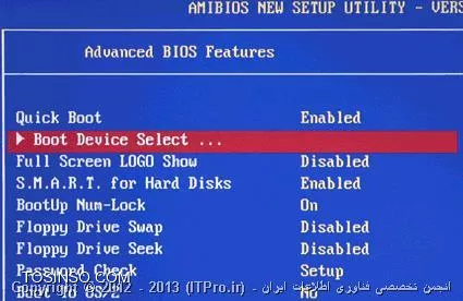 تغییر Boot سیستم به DVD  و CD