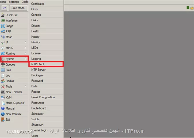 پیکربندی NTP Client در میکروتیک