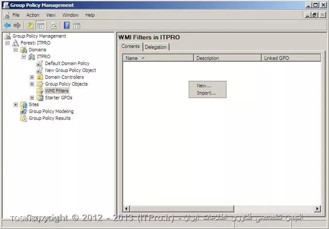 معرفی Security Filtering و WMI Filters در GP و بررسی تفاوت های آنها