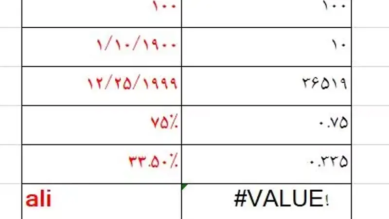 آموزش تابع LEN و VALUE در اکسل