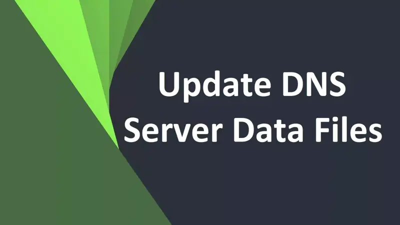 کاربرد Update Server Data Files در DNS چیست؟ به زبان ساده