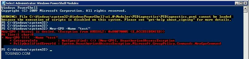 یوزر من عضو گروه Group Policy Creator Owners هم می باشد

بله - دامین کنترلر هست

باز پیغام access in denied میده||https://tosinso.com/files/get/39961bc0-2e73-40df-8f75-4ba7b5a303d5||

