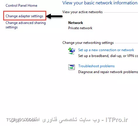 با جلسه ای جدید از سری آموزش های دوره MCSA مایکروسافت در خدمت دوستان ITPRO هستم. آموزش امروز به نحوه کانفیگ یک شبکه ساده در ویندوز 8 خواهد پرداخت. گرچه ممکن است برای بسیاری این آموزش مقدماتی به نظر برسد، اما بدون شک دانستن نحوه کانفیگ اصولی یک شبکه، حتی به ساده ترین روش آن نیز یکی از موارد اساسی چه در این دوره و چه در دوره های بعدی مایکروسافت خواهد بود. پس در ادامه با ما باشید.

معمولا هنگامی که از شبکه و به طور انحصاری شبکه های کامپیوتری سخن به میان می آید، منظور مجموعه ای از کامپیوترها، گوشی های هوشمند، تبلت ها، و دستگاه های الکترونیکی دیگر هستندکه به لحاظ فراوانی، تعدادشان از دو عدد بیشتر بوده، و منابع سخت افزاری یا نرم افزاری آن ها طوری با یکدیگر به اشتراک گذاشته شده اند که دیگر کامپیوترها و دستگاه های موجود نیز قادر به استفاده از آن ها باشند. 

به عنوان نمونه چاپگری را تصور کنید که در یک مرکز اداری یا مکان عمومی قرار گرفته، و ادمین شبکه با به اشتراک گذاری آن برای کارکنان و کاربران این قابلیت را برای آنان فراهم آورده تا بدون نیاز به داشتن چاپگر مجزا بر روی کامپیوترشان، قادر باشند اسنادشان را چاپ کنند. یا در مثالی دیگر ده ها شعبه یک بانک را در کشور تصور کنید که به واسطه ایجاد شبکه بانکی قادر به دسترسی به حساب های مشتریان شان خواهند بود. این دو مثال تنها نمونه ای کوچک از استفاده های شبکه می باشد.
از جمله دلایل مهم برای ایجاد یک شبکه کامپیوتری می توان به موارد زیر اشاره کرد:

     الف- استفاده مشترك از منابع (نرم افزارها و سخت افزارها)
     ب- به روز نگه داشتن اطلاعات (از طریق دریافت اطلاعات جدید)
     ج– صرفه جویی در هزینه ها (استفاده اشتراکی از منابع گران قیمت به جای خریدهای چندگانه آن ها)
     د- تبادل سريع تر و دقيق تر اطلاعات

موارد فوق تنها نمونه های کوچکی از کاربردهای شبکه می باشند، که اگر بخواهیم در سطح وسیع تر به این موضوع نگاه کنیم، گاها می توان صدها یا هزاران مورد مشابه دیگر را مثال زد. اگر تا به این جای امر شفاف و روشن بوده باشد، پس در ادامه نیز با ما باشید.

!! *انواع شبکه *
شبكه ها به لحاظ مقياس و بزرگی به سه گروهLan ، Wan و Man تقسيم بندی می شوند: 

!! 1. LAN (شبكه محلي): 
LAN اختصار سر واژگان Local Area Network می باشد، و در علوم رایانه ای به نوعی از شبکه اطلاق می گردد که به لحاظ وسعت محدوده کوچکی را در بر می گیرد (مثلا یک اتاق). این نوع شبکه به لحاظ سرعت و نیز میزان داده ای که در مدت زمان خاصی قادر به انتقال آن می باشد از دیگر انواع شبکه ها پر سرعت تر می باشد، تا جایی که سرعت تبادل داده در این نوع شبکه تا چند صد گیگابیت بر ثانیه نیز می تواند برسد.

!! 2. MAN (شبكه شهري): 
MAN اختصار سر واژگان Metropolitan Area Network می باشد، و در علوم رایانه ای به نوعی از شبکه اطلاق می گردد که به لحاظ وسعت از شبکه محلی بزرگ تر است، و معمولا تا سطح یک شهر را نیز می تواند در بر گیرد. به عنوان نمونه شبکه اداری یک شرکت را در نظر بگیرید که در اقصی نقاط شهر دارای دفتر و شعبه می باشد. پس از این نوع شبکه معمولا در مقیاس های متوسط استفاده می گردد.اگرچه شبکه MAN در قیاس با شبکه های محلی، از سرعت پایین تری برخوردار هستند.

!! 3. WAN (شبکه جهانی): 
WAN اختصار سر واژگان World Area Network می باشد، و در علوم رایانه ای به نوعی از شبکه اطلاق می گردد که به لحاظ وسعت، بزرگ ترین در انواع شبکه ها می باشد، تا جایی که می توان برای برقراری ارتباط بین چندین کشور، قاره و به عبارتی کل دنیا از آن بهره برد. از شبکه های WAN به منظور برقراری ارتباط بین دو نقطه دور دست و در ابعاد بسیار وسیع و گسترده استفاده می شود، که نمونه بازر آن را می توان شبکه اینترنت دانست که در تمامی قاره ها و کشورها قابل دسترس می باشد.در قیاس با شبکه های محلی یا شهری، شبكه WAN دارای سرعت پایین تری به منظور تبادل داده نیز می باشد. ضمن این که تجهیزاتی که برای انتقال داده در این نوع از آن استفاده می گردد، معمولا خطوط استيجاری مخابراتی (Leased Line)، ماهواره ای (Satellite)، فیبر نوری (Fiber Optic)، و موارد این چنینی می باشد. تمرکز این آموزش  بر شبکه های محلی موسوم به LAN و نیز نحوه کانفیگ صحیح آن در ویندوز 8  می باشد. پس در ادامه با ما باشید.

!! *تنظیمات مربوط به شبکه های محلی در ویندوز 8*
آن گونه که پیش تر نیز اشاره شد، LAN به شبکه های کوچکی اطلاق می گردد که به نسبت دیگر شبکه های موجود، از تعدادکمتری دستگاه یا کامپیوتر در آن استفاده شده باشد. منظور از تعداد کمتر، ظرفیت 255 دستگاه در هر شبکه محلی جداگانه  می باشد. پس در هر شبکه LAN افراد قادر خواهند بود تا تعداد 255 دستگاه را داشته باشند، و چنان چه قصد گنجاندن دستگاه های بیشتری را داشته باشیم اصطلاحا بایستی شبکه را با استفاده از محاسبات ریاضی خاصی تفکیک و جداسازی نماییم که به این جداسازی و تفیکیک Subnetting می گوییم و در واقع با ایجاد هر Subnet جدید، قادر خواهیم بود تا 255 دستگاه مجزای جدید را اضاف نماییم. اگر تا بدین جای امر، توضیحات گویای مطلب بوده باشد، اکنون اجازه دهید تا بر اساس آن چه که گفته شد اقدام به ایجاد یک شبکه کوچک محلی بین دو کامپیوتر نماییم.برای این که یک شبکه محلی کوچک را بین دو کامپیوتر ایجاد کنیم نیازمند سه چیز حداقلی خواهیم بود:

!! الف) کابل شبکه به میزان کافی
ب) یک عدد کارت شبکه بر روی هر کامپیوتر
ج) یک عدد سوییچ، یا هاب، یا روتر

 که البته به مورد سوم در این آموزش نیازی نخواهیم داشت، چرا که از آن ها برای ایجاد شبکه هایی با تعداد بیشتر از 2 کامپیوتر نیاز پیدا خواهیم کرد. اگر موارد بالا را تهیه کرده اید، اکنون وقت آن رسیده تا مراحل اصلی را طبق آن چه که در زیر آمده گام به گام انجام دهید:

1. ابتدا با استفاده از کابل شبکه موسوم به RJ45، دو کامپیوتری را که قصد شبکه کردن آن ها را داریم به یکدیگر وصل کنید
<center>
||http://tosinso.com/files/get/24ef5a09-b876-48ed-8a1a-513d6e07b8c1||
||http://tosinso.com/files/get/4340a2b0-eeaf-410a-a732-c7f6a2b7bcce||
<center>
پس از اتصال دو کامپیوتر با کابل، علامت اخطاری در کنار ساعت ویندوز هر دو کامپیوتر مبنی بر این که یک ارتباط شبکه ای جدید بر روی کامپیوترتان ایحاد شده برایمان ظاهر می گردد (تصویر زیر)
<center>
||http://tosinso.com/files/get/6d78f60d-a84f-46e2-90e8-4224e5570bb4||
<center>
2. مرحله بعد، پس از اتصال دو کامپیوتر به یکدیگر، انجام تنظیمات مربوط به شبکه در هر دوی آنها می باشد. بدین صورت که با انجام تنظیمات خاصی بر روی هر یک از کامپیوترها، اصطلاحا آن ها را برای یکدیگر Discoverable یا قابل رویت می نماییم. برای این کار نیز ابتدا لازم است تا یک شناسه منحصر به فرد به هر کامپیوتر اختصاص دهیم که به آن IP گفته می شود. IP  متشکل از یک عدد 16 رقمی باینری در محدوده های خاصی می باشد، که به واسطه آن کامپیوترهای شبکه قادر به برقراری ارتباط با یکدیگر خواهند شد.
برای تخصیص IP به هر کامپیوتر نیز ابتدا لازم است تا با رفتن به Control Panel و سپس کلیک بر روی آیکون Network and Internet و سپس Network and Sharing Center و آن گاه با کلیک بر روی نوشته Change Adaptor Settings و دابل کلیک بر روی آیکون Ethernet به این مهم دست یابیم. این مراحل را در زیر به صورت تصویری نیز آمده است.
<center>
||http://tosinso.com/files/get/b2e6a3b7-4f86-432a-904a-2423069b69db||
||http://tosinso.com/files/get/79466f22-907e-4277-b02c-c3f4ef3d50d0||
||http://tosinso.com/files/get/3a81730a-d803-4cf5-b874-40830c715757||
||http://tosinso.com/files/get/cc88c6d2-446d-45dd-ad27-173d441f8336||
<center>
3. پس از دابل کلیک بر روی آیکون مربوطه، برایمان صفحه ای باز خواهد شد که با زدن دکمه Properties و سپس انتخاب گزینه Internet Protocol Version 4 (TCP/IPv4) وارد تنظیمات مرتبط با IP می شویم
<center>
||http://tosinso.com/files/get/6dd13562-b8b0-4ae7-9c95-169690ed0f56||
||http://tosinso.com/files/get/35b3b0ce-93a4-4fad-aaad-f8a05a14f942||
<center>
4. پس از باز شدن صفحه تنظیمات مربوط به IP با انتخاب گزینه Use the following IP address یک IP یا همان شناسه خاص که کامپیوترمان با آن در شبکه شناخته خواهد شد وارد کرده و در نهایت بر روی OK کلیک می نماییم(تصویر زیر).
هم چنین دقت داشته باشید که IP ها را تنها می توان از محدوده های خاص عددی انتخاب کرد، و دلیل آن نیز به خاطر استانداردهای خاصی می باشد به آن IP Classes گفته می شود، و طبق همین استانداردها افراد می بایست در شبکه های محلی (LAN) از کلاس  Cآی پی استفاده کنند، که خود بحث کلاس بندی IP مبحث مفصل دیگری را می طلبد و در حوصله این مقاله نمی گنجند. لذا برای درک بهتر کلاس های IP می توانید به مباحث مربوطه با دوره مقدماتی شبکه هم چون Network+ رجوع کنید، و یا نیم نگاهی به |این مقاله::https://tosinso.com/articles/19979/%d9%85%d8%b9%d8%b1%d9%81%db%8c-%d9%85%d9%81%d8%a7%d9%87%db%8c%d9%85-%d9%88-%da%a9%d9%84%d8%a7%d8%b3-%d9%87%d8%a7%db%8c-IP-%d9%88-SubnetMask-%d8%a8%d9%87-%d8%b2%d8%a8%d8%a7%d9%86-%d8%b3%d8%a7%d8%af%d9%87| بیندازید.
<center>
||http://tosinso.com/files/get/39096447-bbe8-43a9-9ab6-4701becf625d||
<center>
اکنون که IP کامپیوتر اول را وارد نمودیم، بایستی با انجام همین مراحل بر روی کامپیوتر دوم نیز، IP دیگری در محدوده IP کامپیوتر اول وارد کنیم، تا دو کامپیوتر قادر به دیدن یکدیگر در شبکه شوند. ضمن این که این نکته را نیز بایستی مد نظر داشت که IP کامپیوتر دوم بایستی تنها در رقم آخر خود (Octec آخر) متفاوت از IP کامپیوتر اول باشد و دیگر اعداد کاملا شبیه به کامپیوتر اول خواهند بود (شکل زیر)
<center>
||http://tosinso.com/files/get/f5b0c333-5873-4f8c-adb3-95e69bcf5019||
<center>
اکنون که با موفقیت IP های یکتا و منحصر به فردی را بر روی هر کامپیوتر وارد کردیم، وقت آن رسیده تا از وضعیت ارتباط منطقی دو کامپیوتر نیز مطمئن شویم. برای بررسی این موضوع نیز در شبکه از ابزارها و دستورات پیش فرض گوناگونی استفاده می شود که در اینجا ما از دستور ping به منظور تست ارتباط استفاده خواهیم کرد. برای این کار نیز ابتدا با باز کردن Command Prompt یا PowerShell در ویندوز 8 و سپس تایپ عبارت ping و متعاقبا تایپ IP کامپیوتر متقابل از صحت ارتباط این دو مطمئن خواهیم شد.

در مثال زیر من با رفتن به منوی Start و باز کردن کنسول PowerShell بر روی کامپیوتر اول و تایپ فرمان ping به همراه IP کامپیوتر دوم، از ارتباط داشتن آن با کامپیوتر دوم مطمئن خواهم شد، و همین کار را نیز بر روی کامپیوتر دوم انجام خواهد داد. و آن گونه که در زیر نیز مشاهده می کنید کامپیوتر دوم در مدت زمان یک میلی ثانیه به درخواست ping کامپیوتر اول پاسخ داده، و بدین معناست که تا این جای کار مشکل یا عیب و ایرادی بین دو کامپیوتر وجود نداشته و ارتباط مان به درستی عمل می کند.
<center>
||http://tosinso.com/files/get/826ac49c-67dd-4965-b4c4-4da4c365ac78||
<center>
گفتنی ست در صورت بروز خطا پس از اجرای دستور ping یا عدم دریافت پاسخ از کامپیوتر مقابل، پیشنهاد می شود ابتدا از سالم بودن کابل شبکه تان، و سپس کارت شبکه های هر دو سیستم و در نهایت تنظیمات مربوط به فایروال مطمئن گردید. چنان چه پس از انجام موارد گفته شده کماکان مشکل پا بر جا بود، پیشنهاد می شود موقتا برنامه های آنتی ویروس یا فایروال تان را خاموش کرده و مجدد تست نمایید. در مثال بالا اما آن گونه که مشاهده می کنید هیچ مشکل ارتباطی بین دو کامپیوتر من وجود ندارد، و هر دوی آن ها به راحتی قادر به فرستادن و دریافت بسته های اطلاعاتی از طریق دستور ping به یکدیگر می باشند.

!! *نام گذاری کامپیوترها *
گام مهم بعدی در ایجاد یک شبکه ساده و استاندارد نام گذاری هر یک از کامپیوترها می باشد. بدین منظور با راست کلیک کردن بر روی آیکون This PC در دسکتاپ، و سپس انتخاب گزینه Properties، و در نهایت با زدن دکمه Change settings، یک نام دلخواه یکتا و غیر تکراری را برای آن بر خواهیم گزید. توجه داشته باشید که این مرحله نیز بر روی هر دو کامپیوتر بایستی انجام گردد. این مراحل در زیر به صورت تصویری آمده است:
<center>
||http://tosinso.com/files/get/3df744f0-74d2-42d1-b3a6-18d572836316||
||http://tosinso.com/files/get/2fc25235-ff2e-431c-a19f-c26f8010ca02||
||http://tosinso.com/files/get/3fecafb1-5166-4f57-92b7-4fad6b88dba8||
<center>
و در نهایت پس از انتخاب نام های متفاوت از یکدیگر برای هر کدام از کامپیوترها، لازم است تا آن ها را یک بار ریسیت نماییم. پس در پایان نامگذاری لازم است تا هر دوی کامپیوترها را یک بار Reset کرده تا فرایند نام گذاری نیز با موفقیت به اتمام برسد.
اکنون که نام کامپیوترهایمان را به نام های یکتا و دلخواه تغییر دادیم، و پس از این که هر دوی آن ها یک بار ریستارت شدند، و به لحاظ فیزیکی و منطقی هم ارتباط شان برقرار گردید، گام بعدی به اشتراک گذاری منابع می باشد، طوری که هر دو کامپیوتر قادر به استفاده از منابع یکدیگر باشند. منابعی هم چون چاپگرها، فایل ها، ارتباط اینترنتی، و موارد مشابه دیگر. در زیر چند مدل از این اشتراک گذاری ها و این که چگونه تنظیمات مرتبط با هر مورد را انجام دهیم آورده شده است:

!! الف) به اشتراک گذاشتن فایل ها 
در این مثال قصد داریم تا پوشه ای را با تمام محتویاتش بر روی کامپیوتر شماره یک برای دیگر کامپیوترهای شبکه، که در اینجا تنها کامپیوتر شماره دو می باشد به اشتراک بگذاریم. پس بدین منظور ابتدا بر روی پوشه مورد نظر که قصد به اشتراک گذاری آن را داریم راست کلیک، و سپس گزینه Properties را انتخاب می کنیم.
<center>
||http://tosinso.com/files/get/39b7fb0c-eaa5-41b5-8bbc-51d3d84eef9e||
<center>
سپس با رفتن به سر برگ Sharing و زدن دکمه Share وارد صفحه دیگری خواهیم شد
<center>
||http://tosinso.com/files/get/c7a7b929-7439-490a-9de4-8949f4e47ccf||
<center>
در پنجره ای که برایمان باز خواهد شد (شکل زیر)، از منوی کشویی مربوطه، کاربر یا کاربرانی که قصد مجاز کردن دسترسی آن ها به محتویات پوشه را داریم انتخاب، و یا با زدن دکمه Add آن ها را به لیست کاربران مجاز اضافه می کنیم. در مثال زیر آن گونه که مشاهده می کنید، من به همه کاربران تحت شبکه(Everyone) دسترسی Read یا فقط خواندن اطلاعات پوشه را داده ام، شما اما می توانید بر اساس سیاست های خودتان یا شرکت تنها به افراد خاصی در شبکه دسترسی بدهید.
<center>
||http://tosinso.com/files/get/90e27716-8e02-471c-9488-c166fb2d5ced||
<center>
و در نهایت  با زدن دکمه Share پوشه مورد نظر به همراه کلیه اطلاعات موجود بر روی آن برای افراد در شبکه به اشتراک گذاشته خواهد شد.
مراحل کلی به اشتراک گذاری تا بدین جا به پایان رسیده است. برای بررسی و هم چنین تست کردن نتیجه کارمان، کافی ست تا با باز کردن File Explorer یا همان My Computer سابق در کامپیوتر شماره دو، و سپس وارد کردن نام یا IP کامپیوتر شماره یک، از صحت کار مطمئن گردیم.
<center>
||http://tosinso.com/files/get/023e1159-8d9d-4a6d-96fa-263f8c0a0c03||
<center>
و در نهایت  با زدن دکمه Share پوشه مورد نظر به همراه کلیه اطلاعات موجود بر روی آن برای افراد در شبکه به اشتراک گذاشته خواهد شد.
مراحل کلی به اشتراک گذاری تا بدین جا به پایان رسیده است. برای بررسی و هم چنین تست کردن نتیجه کارمان، کافی ست تا با باز کردن File Explorer یا همان My Computer سابق در کامپیوتر شماره دو، و سپس وارد کردن نام یا IP کامپیوتر شماره یک، از صحت کار مطمئن گردیم.

!! ب) به اشتراک گذاشتن چاپگر 
قسمت بعد این آموزش به نحوه به اشتراک گذاری چاپگرها در شبکه می پردازد.برای این که بتوانیم چاپگری را در شبکه برای دیگران قابل استفاده نماییم تا دیگران نیز به وسیله آن بتوانند اسنادشان را چاپ نمایند، ابتدا لازم است تا تنظیمات مربوط به آن را انجام دهیم. بدین منظور مراحل زیر را با هم گام به گام پیش خواهیم رفت:
ابتدا وارد Control Panel شده و سپس بر روی View device and printers از قسمت Hardware and Sound کلیک کنید:
<center>
||http://tosinso.com/files/get/af417e06-9b56-41f5-b03e-942ffcd57636||
<center>
در صفحه ای که برایمان باز خواهد شد، بر روی آیکون چاپگر فعلی تان که به کامپیوترتان وصل است، راست کلیک و گزینه Printer properties را بر می گزینیم
<center>
||http://tosinso.com/files/get/1c29fcbd-0b58-45fa-8f2e-8bcd525fce9d||
<center>
سپس در صفحه ای که پس از کلیک برایمان باز می شود، به سر برگ Sharing رفته و تیک گزینه Share this printer را می زنیم، و در نهایت بر روی OK کلیک کرده تا چاپگر برای کاربران شبکه مان به اشتراک گذاشته شود.
<center>
||http://tosinso.com/files/get/eeea65a2-8406-44a7-b5a3-a3a7204e87c0||
<center>
حال که چاپگرمان با موفقیت به اشتراک گذاشته شد، کافی ست تا به رجوع به هر یک از کامپیوترهای شبکه، و رفتن به Control Panel و کلیک بر روی نوشته Add a device به جستجوی چاپگرهای به اشتراک گذاشته شده در شبکه بپردازیم و آن ها را به لیست چاپگرهای سیستم ها اضافه کنیم. آن گونه که در شکل زیر نیز مشاهده می کنید، من از طریق جستجوی چاپگر در شبکه بر روی یکی از کلاینت هایم، چاپگری با نام Canon MF4320-4350 را که قبلا بر روی کامپیوتری با نام ISAAC-PC به اشتراک گذاشته شده است را پیدا کرده ام. با انتخاب آن و زدن کلید Next آن را به لیست چاپگرهایم اضافه خواهم نمود.
حال که چاپگر تحت شبکه با موفقیت بر روی کلاینت ها معرفی شده است، اکنون کافی ست تا با زدن گزینه یا دکمه Print بر روی هر کلاینتی که مراحل معرفی چاپگر تحت شبکه را بر روی آن انجام داده ایم انتخاب، و آن گاه خواهیم دید که سند با موفقیت بر روی آن چاپگر به چاپ خواهد رسید. 

!! پ) به اشتراک گذاری کانکشن اینترنت 
در این قسمت از آموزش، قصد داریم تا اتصال (کانکشن) اینترنتی مان را بر روی کامپیوترمان طوری به اشتراک بگذاریم تا دیگر افراد در شبکه ما نیز قادر به دسترسی به اینترنت از طریق آن باشند. قابلیت به اشتراک گذاری اینترنت را به طور اختصاری ICS  نیز می گویند، که بر گرفته از سر واژگان Internet Connection Sharing  می باشد، و از ویندوز 98 تاکنون بر روی سیستم عامل های مایکروسافت موجود بوده و از این جهت قابلیت جدیدی محسوب نمی گردد.

برای این که بتوانیم از ICS تمام کمال بهره ببریم نیازمند داشتن دو کارت شبکه بر روی کامپیوتری که قصد به اشتراک گذاری اینترنت آن را داریم خواهیم بود. بدین صورت که یکی از کارت شبکه ها را به مودم ADSL یا مودم Wireless وصل می کنیم، و دیگری را به کامپیوتر شماره 2 یا همان کامپیوتری که فاقد اینترنت می باشد. ضمن این که اگر دارای هاب یا سوییچ یا روتر در شبکه تان هستید، تنها با اتصال کابلی که به کارت شبکه دوم کامپیوتری که ICS بر روی آن فعال است، دیگر کامپیوترهای متصل به آن روتر یا سوییچ یا هاب نیز اینترنت دار خواهند شد. با این تفاسیر اکنون مراحل را گام به گام با هم پیش می رویم:

فرض کنید از طریق ساخت کانکشن به اینترنت وصل شده ایم، و اکنون قصد داریم تا این کانکشن را برای دیگر کامپیوترهای شبکه نیز به اشتراک بگذاریم تا آن ها نیز به اینترنت دسترسی یایند. بدین منظور ابتدا بر روی کانکشن اینترنت راست کلیک کرده و گزینه را انتخاب می نماییم:

1. ابتدا از طریق کانکشن به اینترنت وصل می شویم
2. بر روی کانکشنی که هم اکنون با آن به اینترنت وصل شدیم راست کلیک کرده و گزینه Properties را انتخاب می کنیم
<center>
||http://tosinso.com/files/get/1d2e73d0-ddc5-4deb-9182-05e355c2d362||
<center>
3. سپس در پنجره ای که برایمان باز خواهد شد، به سر برگ Sharing رفته و مطابق تصویر زیر گزینه ها را فعال نمایید
<center>
||http://tosinso.com/files/get/2acef3f7-483f-472e-9f3a-7c42266a9a7c||
<center>
توجه داشته باشید که در تصویر فوق، Ethernet 2 نام کارت شبکه ای ست که به سوییچ و متعاقبا به کل شبکه وصل می باشد و فاقد اینترنت بوده و از آن تنها برای ارتباط با شبکه محلی استفاده می گردد. ضمن این که در صورتی که تنها با دو کامپیوتر و بدون هیچ روتر یا سوییچ قصد به اشتراک گذاری اینترنت را داشته باشیم باشیم، کافی ست تا کابل خروجی کارت شبکه دوم مان (Ethernet 2)  را مستقیما به کارت شبکه کامپیوتر دیگر وصل کنید.
4. پس از این که تمام مراحل بالا را دقیق و بی هیچ ابهامی انجام داده باشیم، می بایست اکنون بر روی کامپیوتر دوم و یا حتی کل شبکه اینترنت برقرار شده باشد و افراد بتوانند از آن استفاده کنند. برای تست این موضوع نیز کافی ست تا بر روی کامپیوتر دوم یا یکی از کامپیوترهای شبکه، سایتی اینترنتی را باز کنید و از موفقیت آمیز بودن عملیات مطمئن گردید.
امیدوارم آموزش این جلسه نیز مورد توجه دوستان قرار گرفته باشد. 
<left>
با آرزوی بهترین ها برای دوستان ITPRO
<left>

نویسنده : اسحاق احمدپور
منبع :| جزیره سرویس های شبکه مایکروسافت وب سایت توسینسو::https://tosinso.com/microsoft|
هرگونه نشر و کپی برداری بدون ذکر منبع و نام نویسنده دارای اشکال اخلاقی است
