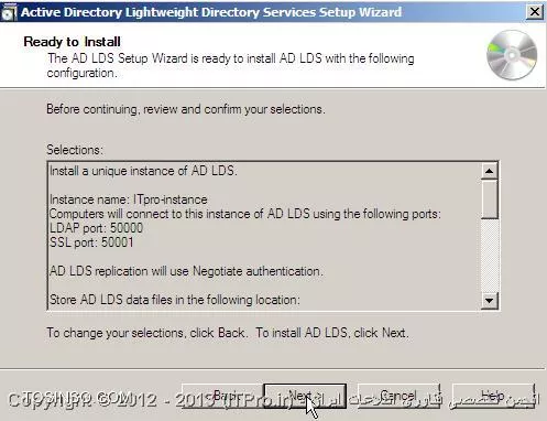 آموزش نصب سرویس Active Directory Lighweight Directory Service یا ADLDS