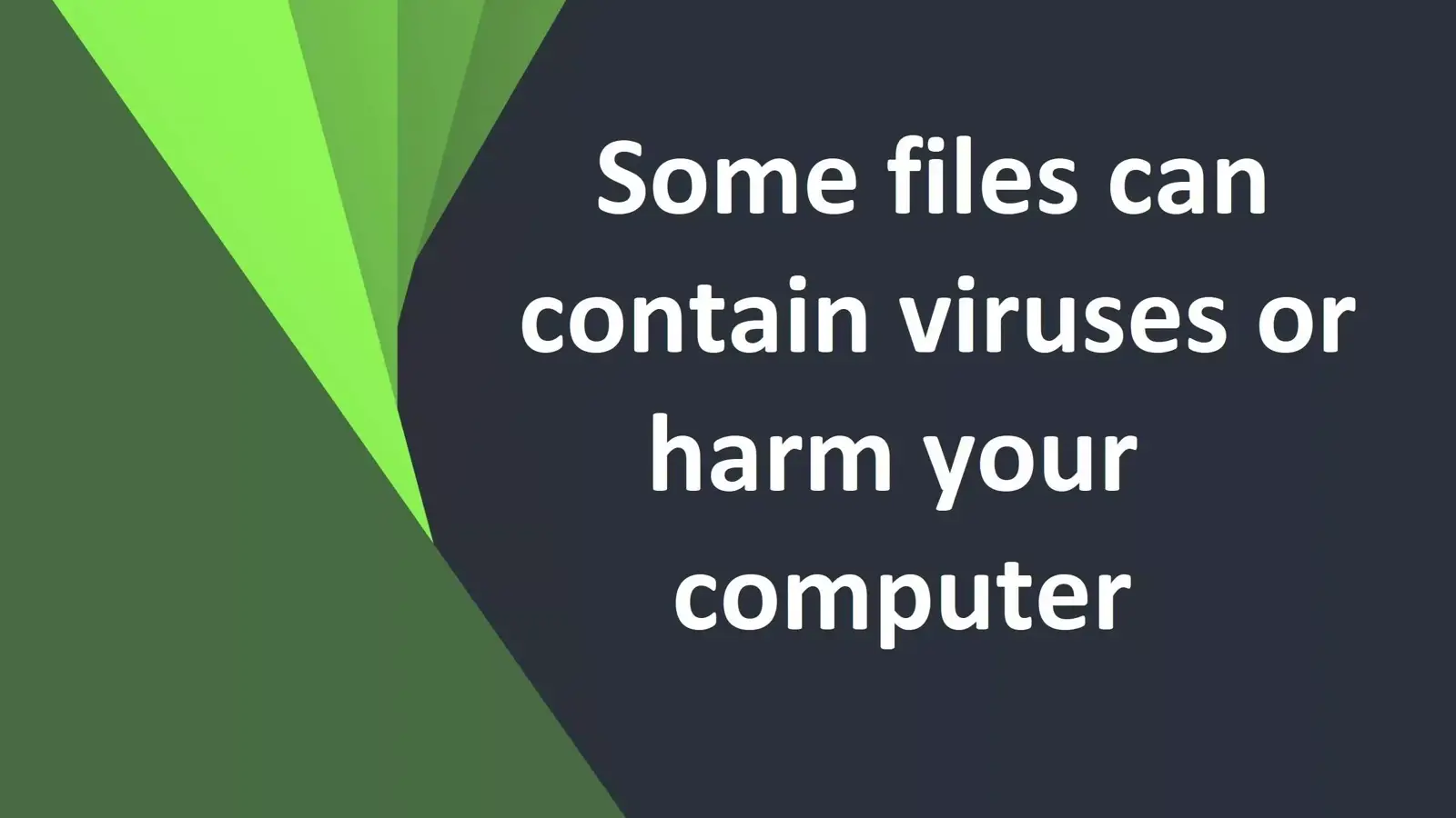 رفع خطا some files can contain viruses or harm your computer