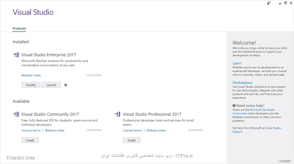 وب سایت توسینسو