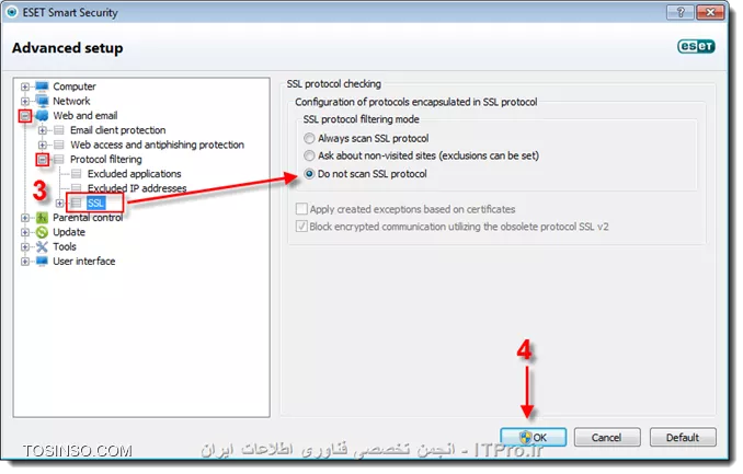 با سلام امیدوارم روش های زیر مفید باشه 
اولین روش غیر فعال کردن پروتکل SSL در نرم افزار ESET NOD 32  مانند تصویر زیر می باشد .
||http://icdl.tosinso.com/files/get/3effeb1d-9f83-4893-ade3-0fdeee641afb||

روش دوم غیر فعال کردن کلیه تنظیمات کادر certificate validation در تنظیمات Option  موزیلا فایرفاکس مانند تصویر زیر
||http://icdl.tosinso.com/files/get/14fa1bc9-a16c-4267-abdb-b6c4954c64b2||

روش سوم وارد کردن نام سایت هایی که باز نمی شوند در بخش Content و در بخش Exceptions می باشد . مانند تصویر زیر
||http://icdl.tosinso.com/files/get/254ad7a6-03b8-4c10-aeb5-df4e18e3d5d1||

و یا نهایتا در بخش تنظیمات Certificate Manger گواهی های لازم برای وب سایت ها را Import نمایید.
||http://icdl.tosinso.com/files/get/1bc0c7cd-fe85-400b-b3f6-98aab4b319f4||
و نهایتا لینک زیر شاید بتونه کمک نهایی رو به شما انجام بدهد
|لینک ساپورت موزیلا فایرفاکس::https://support.mozilla.org/en-US/kb/secure-connection-failed-error-message?redirectlocale=en-US&redirectslug=Secure+Connection+Failed|