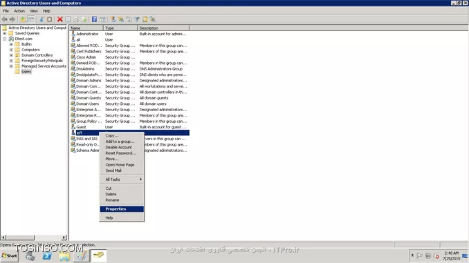 استفاده از Active Directory به عنوان Radius server برای تجهیزات سیسکو 