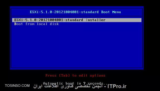 مفهوم Hypervisor ، مفهومی است که قطعا به گوش شما خورده است . این مفهوم در دنیای مجازی سازی به کار می رود . در این آموزش به معرفی Hypervisor و انواع آن پرداخته شده است و در ادامه نحوه ی نصب و پیاده سازی ESXi 5.1 خدمت شما دوستان نیز ارائه می گردد .Hypervisor که به آن Virtual Machin Manager نیز گفته می شود ، برنامه ای است که امکان نصب و پیاده سازی چندین سیستم عامل را بر روی یک بستر سخت افزاری واحد و مشترک را می دهد . در حالت کلی تا به امروز این قابلیت به دو طریق امکانپذیر می باشد یا به عبارتی انواع Hypervisor به صورت زیر می باشد :

* 	Bare-metal Virtualization Hypervisors
* 	Hosted Virtualization Hypervisors

*Bare-metal Virtualization Hypervisors*

در این حالت ساختار و نرم افزار مجازی سازی جهت نصب و اجرا بر روی یک سخت افزار خام پیده سازی می شود و Hypervisor به صورت مستقیم به منابع سخت افزاری دسترسی دارد که در نتیجه این Performance ، Scalability و Stability  نیز افزایش پیدا می کند. اما خوب یکی از محدودیت هایی که در این مورد به چشم می خورد این است که پشتیبانی انواع مختلف سخت افزارها در این حالت دارای محدودیت می باشد و شما برای پیاده سازی این حالت باید بسترهای سخت افزاری که مجاز هستند را داشته باشید . از انواع Hypervisor های این حالت می توان به سیستم عامل ESX  و ESXi اشاره کرد . این سیستم عامل بدون نیاز به سیستم عامل واسط دیگری ، به طور مستقیم بر روی سخت افزار نصب می شود و شما را قادر به پیاده سازی بستر سخت افزاری در شبکه خود می کند . از ورژن های مختلف این سیستم عامل امروزه در محیط های مجازی سازی در ایران نیز استفاده شده است . انواع دیگر این Hypervisor عبارت است از :

* 	VMware ESX and ESXi
* Microsoft Hyper-V
* Citrix Systems XenServer

*Hosted Virtualization Hypervisors*

برخلاف bare-metal virtualization hypervisor ، در حالت hosted virtualization hypervisor ، شما جهت پیاده سازی ساختار مجازی سازی خود لازم است ابتدا بر روی سخت افزار خود سیستم عاملی را نصب و سپس بر روی آن سیستم عامل میزبان اقدام به نصب و پیاده سازی Hypervisor خود نمایید . این نوع از Hypervisor درواقع شبیه به نصب برنامه های کاربردی بر روی سیستم عامل است . دراین حالت شما دیگر محدودیت پشتیبانی از سخت افزارهای بخصوص را نخواهید داشت و تنها لازم است CPU ای که در بستر سخت افزاری خود دارید قابلیت VTI (Virtualization Technology Intel  ) یا همان قابلیت پشتیبانی از مجازی سازی را داشته باشد . انواع Hypervisor هایی که در این حالت در حال حاضر مورد استفاده قرار می گیرند عبارتند از :

* VMware Workstation, Server, Player and Fusion
* 	Oracle VM VirtualBox
* 	Microsoft Virtual PC
* 	Parallels Desktop

با نگاهی که بر انواع Hypervisor داشتیم ، حال می خواهیم در مورد ESXi که در دسته Bare-metal Hypervisor ها قرار دارد و به صورت مستقیم بر روی سخت افزار نصب می شود ، صحبت کنیم .سیستم عامل ESX و ESXi توسط شرکت VMware ارائه شده است . 
||http://tosinso.com/files/get/8f3bffde-6d75-4cf4-95bb-568800d347b8||
 
همانطور که در تصویر فوق مشاهده کردید ، ورژن شماره 1 این سیستم عامل در سال 2001 ارائه گردیده است و آخرین ورژن آن ESXi 6 می باشد که در سال 2015 به عنوان آخرین ورژن ESxi توسط VMware ارائه گردیده است . 

بستر سخت افزاری مورد نیاز جهت نصب ESXi ، متناسب با ورژن های ESXi ، متفاوت است . |در این سایت::http://kb.vmware.com/selfservice/microsites/search.do?language=en_US&cmd=displayKC&externalId=1003661| شما می توانید حداقل سخت افزارها مورد نیاز جهت نصب ورژن های مختلف ESXi ها را مشاهده کنید . به علاوه در صورتی که تمایل داشتید بدانید آیا می توانید از سرورهای موجود خود به عنوان بستر سخت افزاری ESXi استفاده کنید یا خیر ، می توانید به |VMware Compatibility Guide::http://www.vmware.com/resources/compatibility/search.php| مراجعه کرده و نام و مشخصات سرور خود را وارد و سپس نتیجه را دریافت کنید .

*آموزش نصب Vmware ESXi 5.1 *

پس از بررسی و آماده سازی بستر سخت افزاری مورد نیاز با مراحل زیر مواجه خواهید شد :

گزینه ESXI 5.1.0 را انتخاب و سپس Enter کنید .

 ||http://tosinso.com/files/get/40061e20-87a0-4cbe-a3e5-c5c5a196fa18||
||http://tosinso.com/files/get/219d1aee-0e9a-4bb4-9189-680fa1e1f96a||
||http://tosinso.com/files/get/a2ea3db3-7c3b-48b8-bcbf-3e8e4bb31dbe||
||http://tosinso.com/files/get/7b96c1b9-80c1-466d-8549-2d0453b30c47||

سپس کلید F11 را بزنید :

||http://tosinso.com/files/get/375f7a59-0f7f-4e86-b572-2662d53403ab||
 
در این مرحله حداقل هارد اختصاصی را تایید می کنید :

||http://tosinso.com/files/get/4b9c4e84-4d53-499d-8d09-7e288086b64f||
 
در این مرحله زبان مورد نظر را انتخاب کنید :

||http://tosinso.com/files/get/a1b833b6-131e-4090-9cf9-8b64ef77b0f0||
 
پسورد دلخواه را برای ورود به ESXi در این مرحله وارد می کنید :
 
 ||http://tosinso.com/files/get/4e5febc1-1308-41ea-9761-cd0dad560a13||
||http://tosinso.com/files/get/5a5b1cd5-be61-4117-a25f-65d22568f383||

در نهایت جهت نصب کلید F11 را فشار دهید :
 
||http://tosinso.com/files/get/36a31d7b-29c1-4665-b281-decef7f030a2||
||http://tosinso.com/files/get/3e3ef914-ed4e-46eb-a80e-1ed3613b965d|| 

و در انتهای نصب ، سیستم را ریبوت کنید :
 
||http://tosinso.com/files/get/ddcb216a-8e23-403e-8233-647720f49baa||
||http://tosinso.com/files/get/92fc973b-dc79-480a-b02d-42871fa9dff7||
||http://tosinso.com/files/get/fef7e0f7-ee76-4aa4-8511-225e89fb46b9|| 
 
ESXi  شما به موفقیت نصب گردید . حال جهت ورود به تنظیمات آن همانطور که در انتهای صفحه مشاهده می کنید ، کلید F2 را فشار دهید و سپس رمز ورود را وارد نمایید  :
 
||http://tosinso.com/files/get/5ee7a5c3-c159-4ea4-b132-cc1d99b6f895||
||http://tosinso.com/files/get/11352936-1cce-46a6-89c5-13b86d544ff2|| 

لازم به ذکر است آموزش نصب و پیاده سازی ESXi 5.5  نیز به صورت فوق می باشد . در قسمتهای بعدی به چگونگی نصب و پیاده سازی ماشین های مجازی در این بستر پرداخته خواهد شد .

موفق و سربلند باشید 

نویسنده : فاطمه قرباوی
منبع : |جزیره مجازی سازی وب سایت توسینسو::https://tosinso.com/virtualization|
هرگونه نشر و کپی برداری بدون ذکر منبع و نام نویسنده دارای اشکال اخلاقی می باشد .
