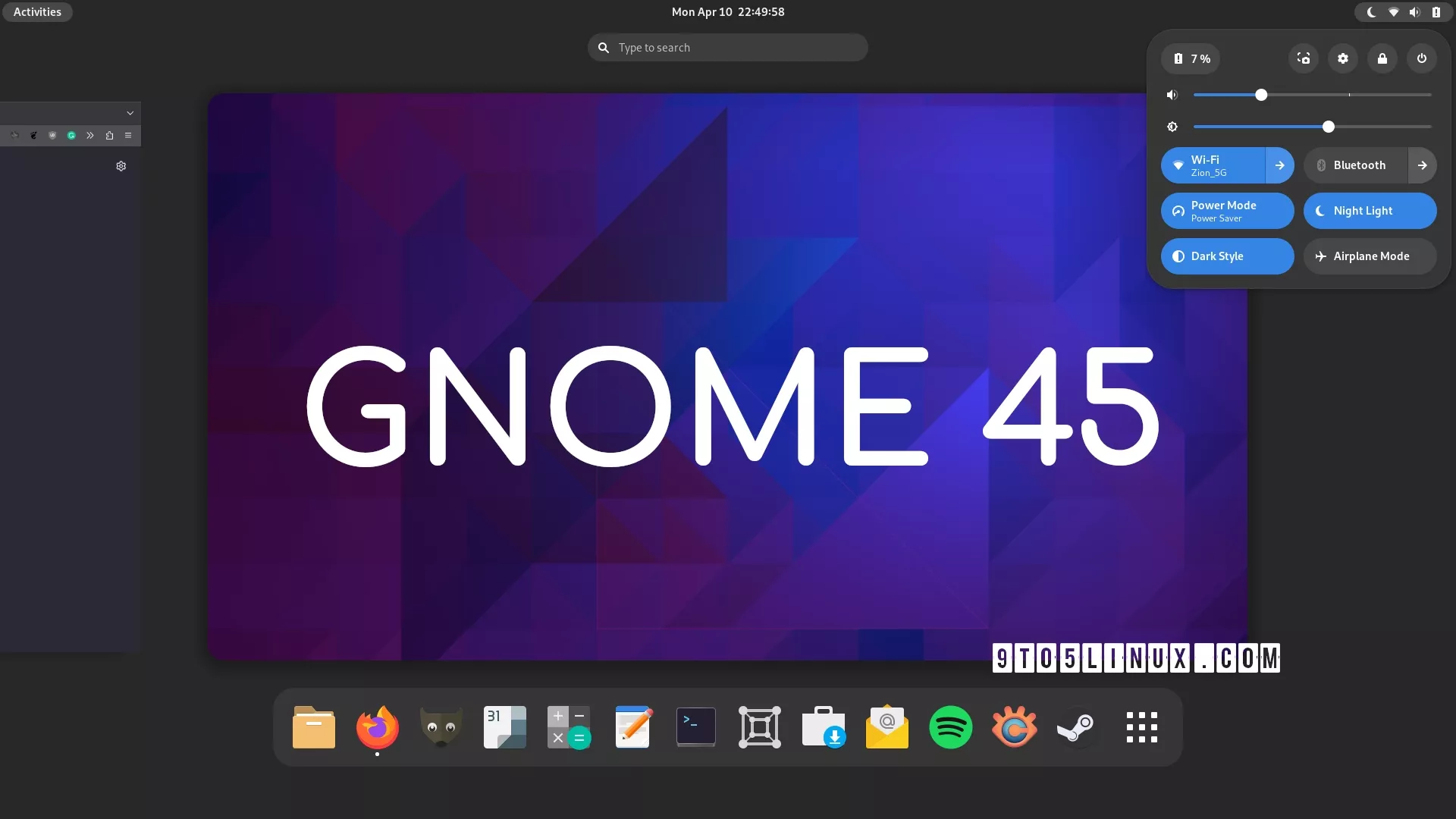 دسکتاپ GNOME در لینوکس
