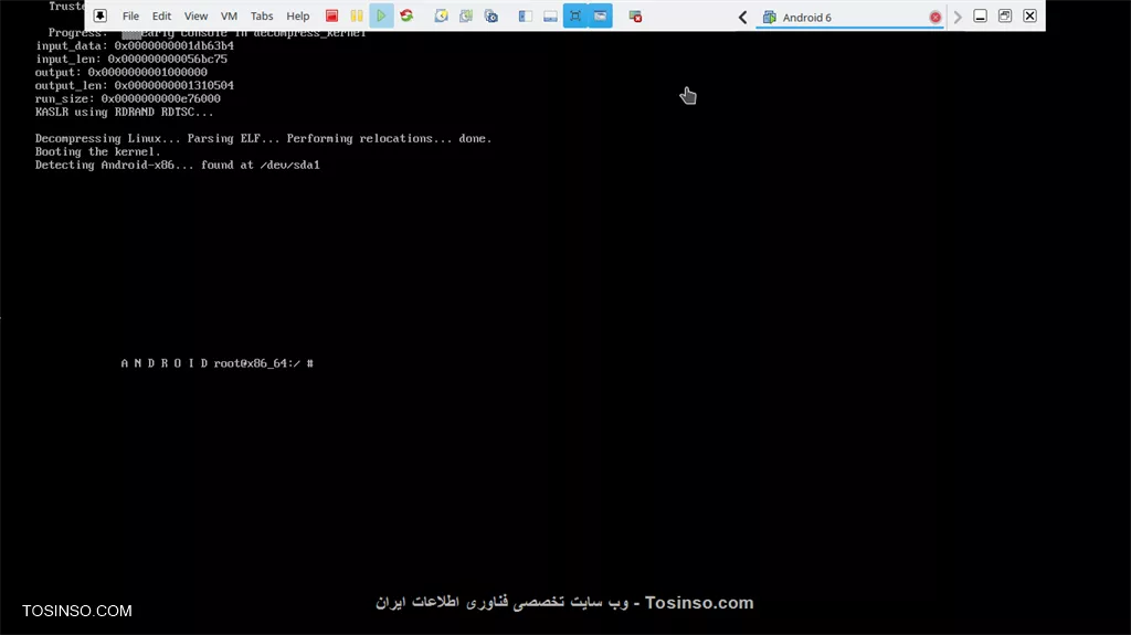 با سلام
دوستان من اندروید روی vmware نصب میکنم ولی حالت کنسول اجرا میشه چیکارش کنم؟
||https://tosinso.com/files/get/414d994f-14a4-462b-a55b-771c4f6b98cd||