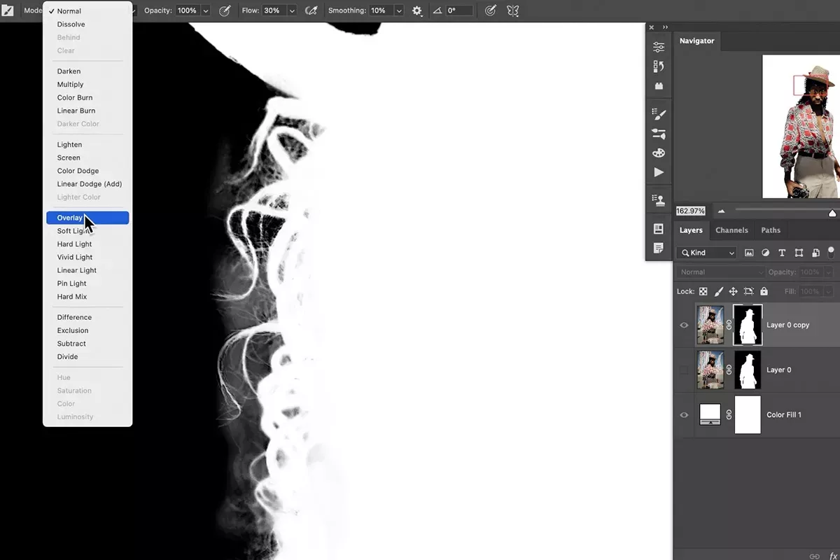 ابزار مسک در فتوشاپ