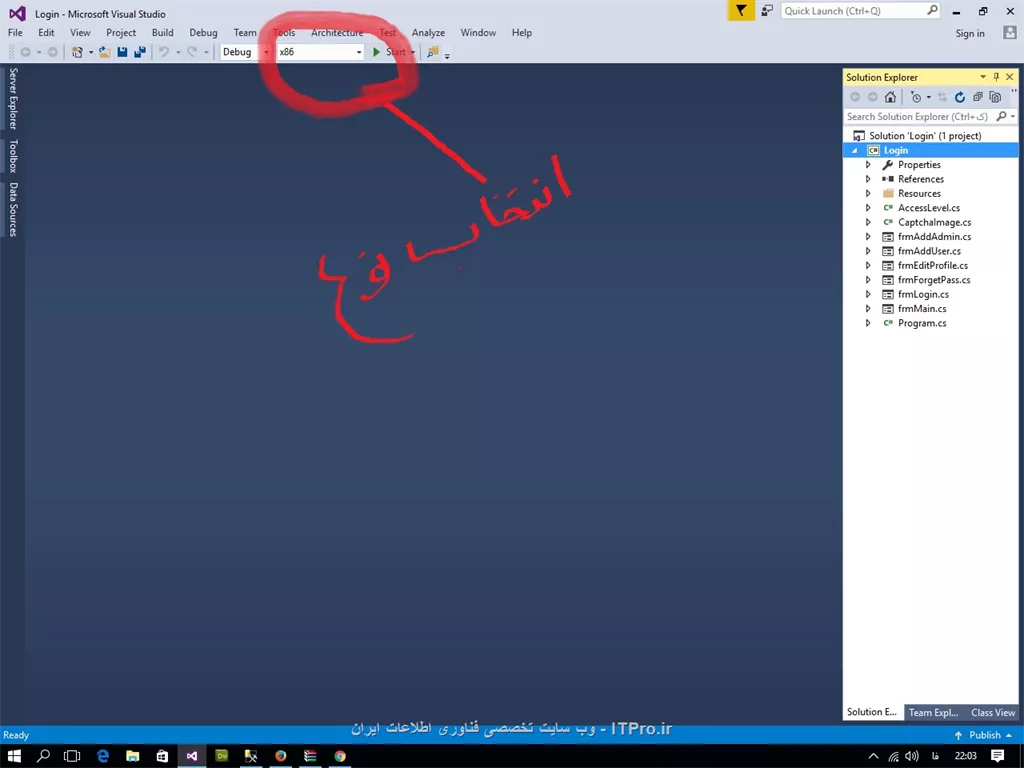 سلام بایدا دات نت رو تنظیم کنی.||http://programming.tosinso.com/files/get/41bac35b-1158-45dd-af46-712f859edc06||


