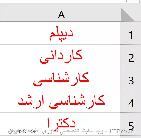 با سلام خدمت همه ITPRO های عزیز و دوستداشتنی ،در ادامه بخش اول مقاله انواع روش های مرتب سازی در اکسل با شما همراه هستیم . در ابتدای اون مقاله گفتیم که یکی از مباحث بسیار کاربردی در مجموعه نرم افزار آفیس قابلیت مرتب سازی یا همان Sort می باشد. این قابلیت در نرم افزار اکسل بسیار پرکاربرد تر و برجسته تر می باشد چون معمولا بحث محاسبات در این نرم افزار صورت می گیرد این ویژگی کمک زیادی به کاربران آن در انجام راحت تر این محاسبات و مرتب سازی آنها می کند. مثلا همین الان کاربران برتر در این وب سایت را در نظر بگیرید که به ترتیب از امتیاز بالا به پایین مرتب شده اند این یک نمونه مرتب سازی نزولی می باشد. ما در این مقاله به بررسی انواع مرتب سازی یا SORT های باقیمانده می پردازیم. 

1- مرتب سازی ستونی (Columns) در اکسل
2- مرتب سازی سطری (Rows) در اکسل 
3 - مرتب سازی صعودی (از A به Z) بر اساس محتویات سلول ها در اکسل
4 -مرتب سازی نزولی (از Z به A) بر اساس محتویات سلول ها در اکسل
*5- مرتب سازی بر اساس یک یا چند ستون یا سطر در اکسل*
*6 - مرتب سازی بر اساس لیست در اکسل*
*7 - مرتب سازی بر اساس رنگ سلول ها در اکسل*
*8 - مرتب سازی بر اساس رنگ فونت محتویات سلول ها در اکسل*
*9 - مرتب سازی بر اساس آیکون های سلول ها در اکسل*

در ادامه با روش پنجم مرتب سازی از لیست بالا  این آموزش رو ادامه می دهیم .

*5- مرتب سازی بر اساس یک یا چند ستون یا سطردر اکسل *
ما در بخش یک این مقاله فقط به مرتب سازی صعودی و نزولی در حد یک ستون یا سطر پرداختیم . اما در واقع اکثر کاربرگ های اکسل شامل اطلاعات در چندین سطر یا ستون می باشد . گاها چون این اطلاعات مرتبط به هم هست ما باید همه آنها را با هم مرتب کنیم و گاهی هم دربین سطرها و ستون های زیادی که شامل اطلاعات هست ما فقط می خواهیم یک سطر یا ستون را مرتب سازی کنیم . ما در این مثال می خواهیم سه ستون را که شامل اطلاعاتی مرتبط بصورت سطری هست را مرتب سازی کنیم. ستونی را که می خواهیم بر اساس آن مرتب سازی را انجام دهیم انتخاب می کنیم که ما در اینجا بر اساس ستون نام خانوادگی اینکار را انجام می دهیم. سپس روی یکی از گزینه های مرتب سازی صعودی و یا نزولی کلیلک می نماییم.

||http://tosinso.com/files/get/7bde2ba1-6da1-46b8-99bc-434aa0d2b569||

با کلیلک کردن روی گزینه مرتب سازی صعودی پنجره کوچکی ظاهر می شود به شکل زیر 

||http://tosinso.com/files/get/9ac53e38-df3e-44ac-8a6e-6dbb88bacef0||

که شامل دو گزینه می باشد .گزینه اول Expand The Selection به این معنی که تمام ستون های مجاور هم به همراه محدوده انتخابی مرتب سازی می شوند.

||http://tosinso.com/files/get/d27cb965-ce51-4500-8044-9942dd39e686||

گزینه دوم Continue with The Current Selection به این معنی که فقط محدوده انتخابی مرتب سازی می شود.

||http://tosinso.com/files/get/a3c5963c-c34b-4054-9ae2-f5b6734a4665||

||http://tosinso.com/files/get/be9405c9-3bfd-422d-a2fc-08a10fa9b0ee||

در تصویر زیر مشاهده می کنید که فقط ستون نام خانوادگی مرتب سازی شده است و اطلاعات دو ستون دیگر تغییری نکرده است . با توجه به اینکه معمولا یک کاربرگ اکسل شامل سطرهایی از اطلاعات مربوط به یک موضوع خاص می باشد ، معمولا در انجام این نوع مرتب سازی دقت لازم را داشته باشید که باعث بهم ریختگی اطلاعات شما نشود .

||http://tosinso.com/files/get/c818c6fb-8770-4947-bb13-c58dfa13a5c5||

روش مرتب سازی برای سطرها هم همانند روش بالا نیز می باشد .یک نکته قابل توجه در این روش این هست که گاها شما در هنگام مرتب سازی بر اساس یک ستون ممکن است به موارد مساوی در آن بخش برخورد کنید در اینجا شما می توانید ملاک مرتب سازی در آن ستون را بر اساس ستون های دیگر مشخص کنید .در مثال زیر ما مرتب سازی را براساس ستون نام بصورت صعودی انجام می دهیم اما با دو نام یکسان روبرو می شویم و ملاک مرتب سازی را برای این موارد ستون نام خانوادگی انتخاب می کنیم و در آن نوع مرتب سازی را روی نزولی قرار می دهیم .

||http://tosinso.com/files/get/f7e41b00-91f8-49fc-a747-9b72a4c13124||

||http://tosinso.com/files/get/db640466-2f1c-4c1e-86bf-3e1e8164489d||

با استفاده از گزینه Add Level در تصویر زیر یک مرحله دیگر جهت مرتب سازی اضافه می کنیم و آن را روی ستون نام خانوادگی و از بزرگ به کوچک تنظیم می نماییم.

||http://tosinso.com/files/get/8db87dbc-fa6d-4765-8600-20dabc52568b||

در تصور زیر مشاهده می کنید که به نسبت قبل از مرتب سازی دو نام خانوادگی که اسامی یکسانی داشتند جابجا شده اند .

||http://tosinso.com/files/get/b34a0ee1-d56f-4244-8de5-6d29e8943607||

*6 - مرتب سازی بر اساس لیست در اکسل*
بعضی مواقع می توانیم مرتب سازی را براساس لیست هاانجام دهیم . مثلا روزها و ماه ها ی لاتین بصورت پیش فرض در لیست های اکسل موجود می باشند چنانچه شما لیست خاصی مد نظرتان هست می توانید آن را بسازید و بر اساس آن مرتب سازی را انجام نمایید .ابتدا محدوده مورد نظر جهت مرتب سازی را انتخاب نمایید در کادر Sort در قسمت Order گزینه Custom List را انتخاب نمایید و گزینه New List را انتخاب و لیست مورد نظرتان را به ترتیب وارد نمایید و سپس گزینه Add را انتخاب تا به لیست های پیش فرض اکسل اضافه گردد.

||http://tosinso.com/files/get/44777d33-e132-4633-8f7a-0b1524f75f30||

||http://tosinso.com/files/get/ce2dfb62-a672-4161-b8cd-6947686593d5||

مرتب سازی بر اساس لیست ساخته شده  را در تصور زیر مشاهده می کنید.

||http://tosinso.com/files/get/42621836-7fe7-4d47-b2c4-9a5411516da2||

*7 - مرتب سازی بر اساس رنگ سلول ها در اکسل*
یکی از روش های جالب مرتب سازی بر اساس *رنگ سلول ها* می باشد. برای انجام اینکار محدوده مورد نظر را انتخاب و در کادر SORT به تعداد مورد نیاز روی گزینه Add Level کلیلک می نماییم و در بخش SORT ON گزینه Cell color را انتخاب می نماییم  و در بخش Order  نوع چینش ترکیب رنگ را برای سطرهای مختلف انتخاب می نماییم.

||http://tosinso.com/files/get/a44e4179-ea16-4efc-9af6-2fdd17e7d4cf||

||http://tosinso.com/files/get/6e2d3f9a-bc5c-4830-a05d-190b3bcb7362||

مرتب سازی بر اساس چینش مشخص شده را در تصویر زیربر اساس رنگ سلول ها  مشاهده می نمایید.

||http://tosinso.com/files/get/94f532c8-285f-4d4a-a56f-7ad440dffc27||

*8 - مرتب سازی بر اساس رنگ فونت محتویات سلول ها در اکسل*
 روش متفاوتی دیگر جهت مرتب سازی سلول ها در اکسل که بر اساس *رنگ فونت محتویات سلول ها* انجام می گیردو برای انجام اینکار محدوده مورد نظر را انتخاب و در کادر SORT به تعداد مورد نیاز روی گزینه Add Level کلیلک می نماییم و در بخش SORT ON گزینه font color را انتخاب می نماییم  و در بخش Order  نوع چینش ترکیب رنگ را برای سطرهای مختلف انتخاب می نماییم.

||http://tosinso.com/files/get/9a494c22-2354-4381-892a-66665f958c53||

||http://tosinso.com/files/get/a7d6656c-5dae-4a04-adde-1880c6f8b39a||

مرتب سازی بر اساس چینش مشخص شده را در تصویر زیر بر اساس رنگ فونت ها  مشاهده می نمایید.

||http://tosinso.com/files/get/136aea32-1905-4877-a6b5-e9ae68aabedd||

*9 - مرتب سازی بر اساس آیکون های سلول ها در اکسل*
و باز هم روش جالب دیگر جهت مرتب سازی سلول ها در اکسل که بر اساس *آیکون های موجود در سلول ها* انجام می گیرد جهت استفاده از این آیکون ها بایدبه بخش Conditional Formatting  و گزینه Sets Icon مراجعه نمایید. جهت اطلاع از کاربرد های دقیق این بخش به مقاله زیر مراجعه نمایید.
|ویژگی های جالب Conditional Formatting در نرم افزار اکسل (Excel)::https://tosinso.com/articles/42797/Conditional-Formatting-%da%86%db%8c%d8%b3%d8%aa%d8%9f-%d9%85%d8%b9%d8%b1%d9%81%db%8c-%d9%82%d8%a7%d8%a8%d9%84%db%8c%d8%aa-%d9%82%d8%a7%d9%84%d8%a8-%d8%a8%d9%86%d8%af%db%8c-%d8%b4%d8%b1%d8%b7%db%8c-%d8%af%d8%b1-%d8%a7%da%a9%d8%b3%d9%84(excel)|
||http://tosinso.com/files/get/80665d9d-628b-43e0-a733-6c56dd6b4007||

و برای انجام اینکار محدوده مورد نظر را انتخاب و در کادر SORT به تعداد مورد نیاز روی گزینه Add Level کلیلک می نماییم و در بخش SORT ON گزینه Cell Icon را انتخاب می نماییم  و در بخش Order  نوع چینش آیکون ها را برای سطرهای مختلف انتخاب می نماییم.

||http://tosinso.com/files/get/7b98f5a0-c2f1-4588-8a04-148fc0ff6700||

مرتب سازی بر اساس چینش مشخص شده را در تصویر زیر بر اساس آیکون ها مشاهده می نمایید.

||http://tosinso.com/files/get/45a82ce4-0b9c-4cce-95db-52d70bfb0667||

امیدوارم که مفید واقع شده باشد.

نویسنده : احمد نظری
منبع : |جزیره مبانی کامپیوتر و مهارت های هفتگانه وب سایت توسینسو::https://tosinso.com/icdl|
هرگونه نشر و کپی برداری بدون ذکر منبع و نام نویسنده دارای اشکال اخلاقی می باشد.  