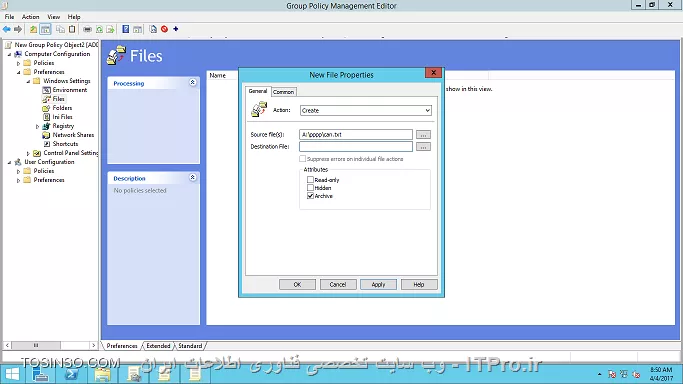 group policy preferences ..file and folder