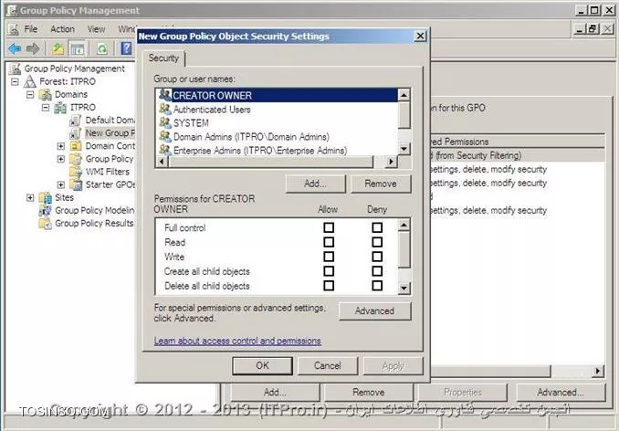 معرفی Security Filtering و WMI Filters در GP و بررسی تفاوت های آنها