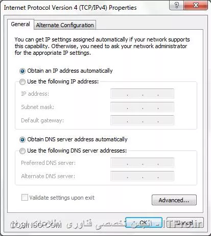 Internet Protocol Version 4 Properties