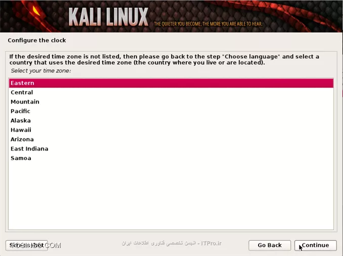 آموزش نصب کالی لینوکس (Kali Linux) قسمت 4 : نصب پیشفرض