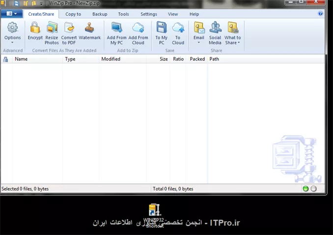 
 من نرم افزار WINZIP32 رو دارم با این هم میشه حجم رو پایین بیارم و در هنگام اکسترک کردن ب مشکل بر نخورم فقط تنطیماتش رو نمیدونم  شما میتونید راهنماییم کنید 
||http://icdl.tosinso.com/files/get/451d9984-b891-48d4-aab8-570a36f6347e||