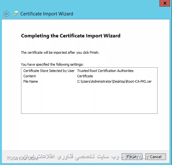 آموزش جامع PKI در مایکروسافت و Active Directory Certificate Services : قسمت پنجم