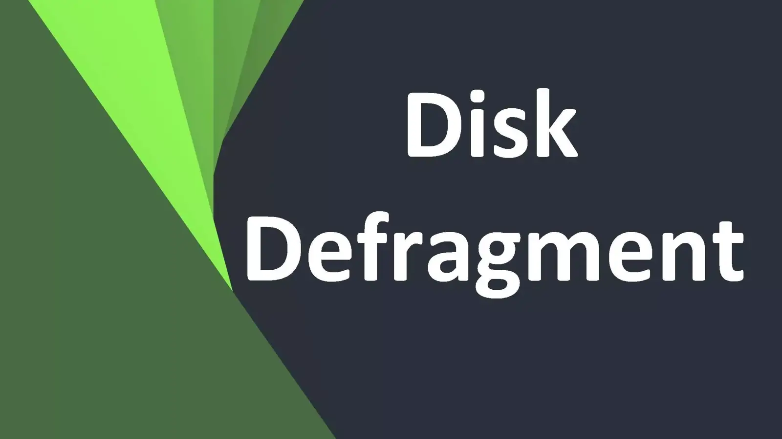 آموزش Disk Defragment و بالا بردن سرعت هارد دیسک ویندوز