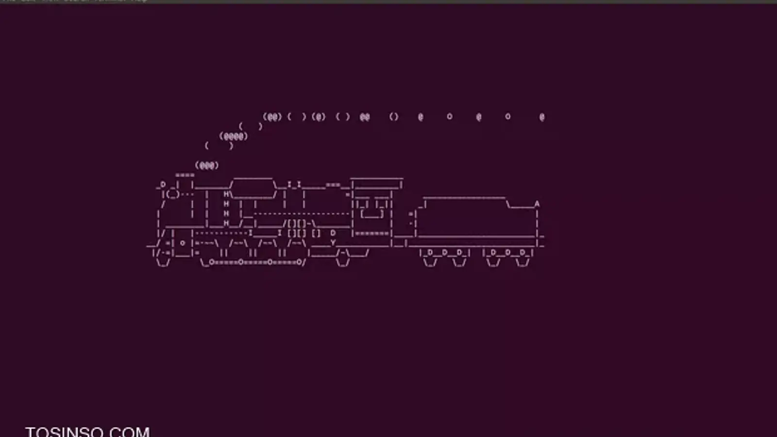 با این دستور در خط فرمان لینوکس قطار برانید !