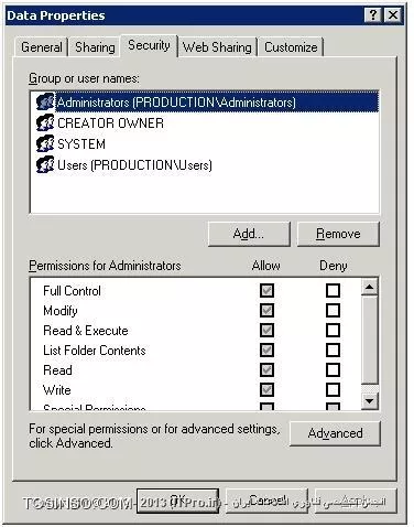 سطوح دسترسی اشتراکی NTFS Permissions