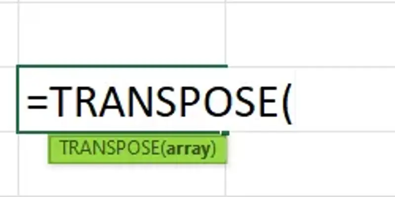 آموزش کامل و کاربردی تابع TRANSPOSE در اکسل برای جابجایی داده ها