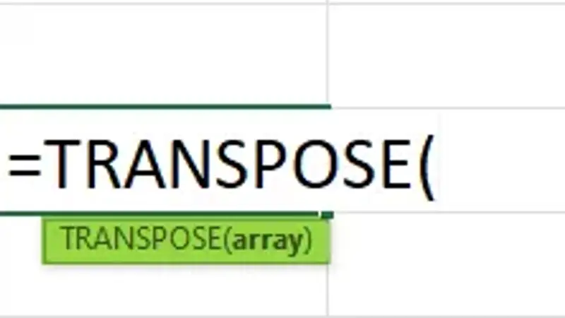 آموزش کامل و کاربردی تابع TRANSPOSE در اکسل برای جابجایی داده ها