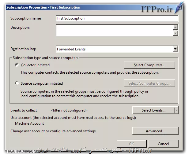 متمرکز کردن Log های شبکه با استفاده از قابلیت Event Forwarding