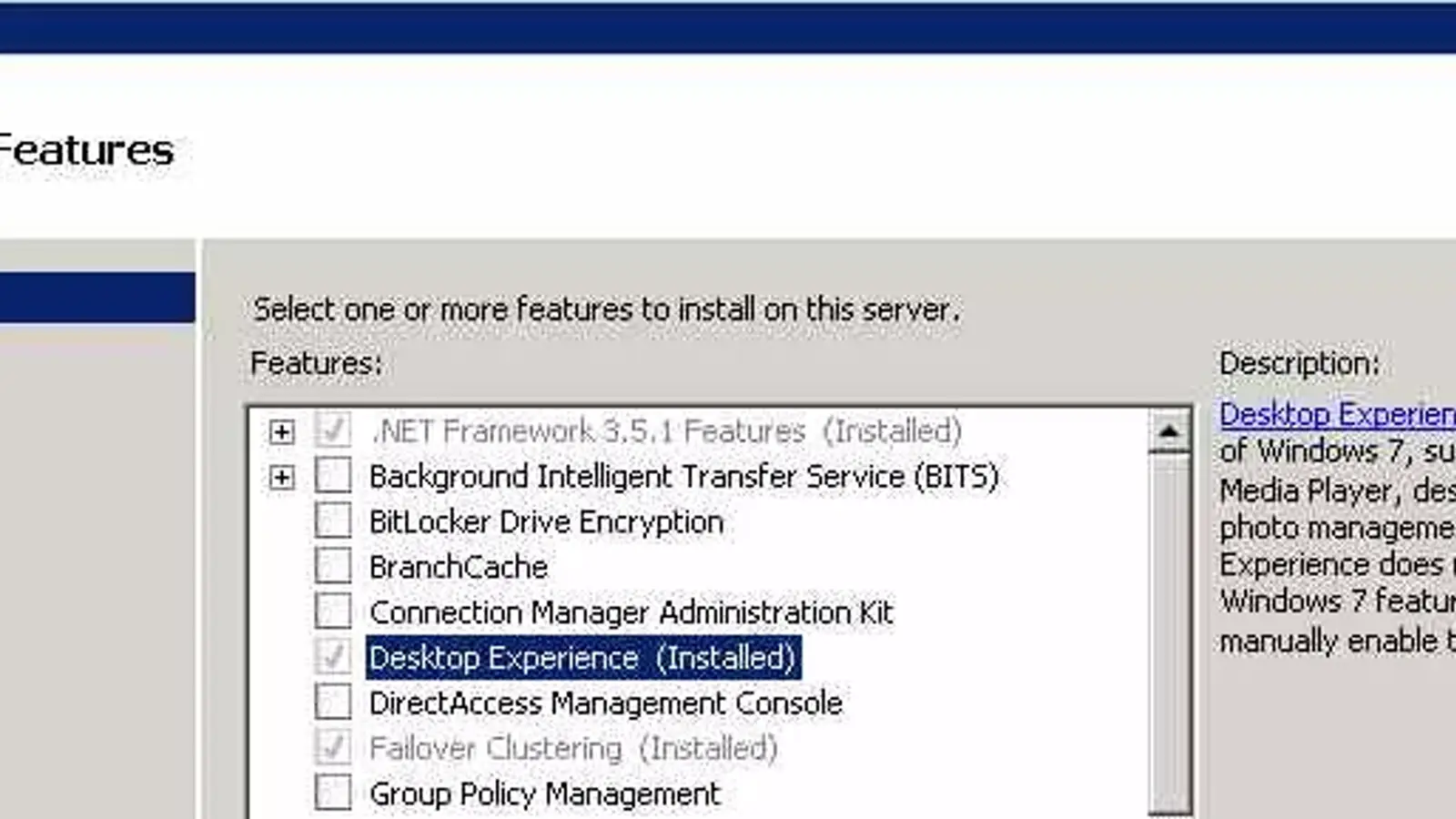 استفاده از ویندوز سرور به صورت کلاینت (قابلیت Desktop Experience)
