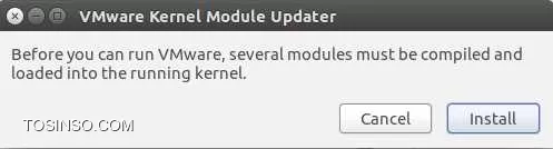 vmware kernel module updater error
