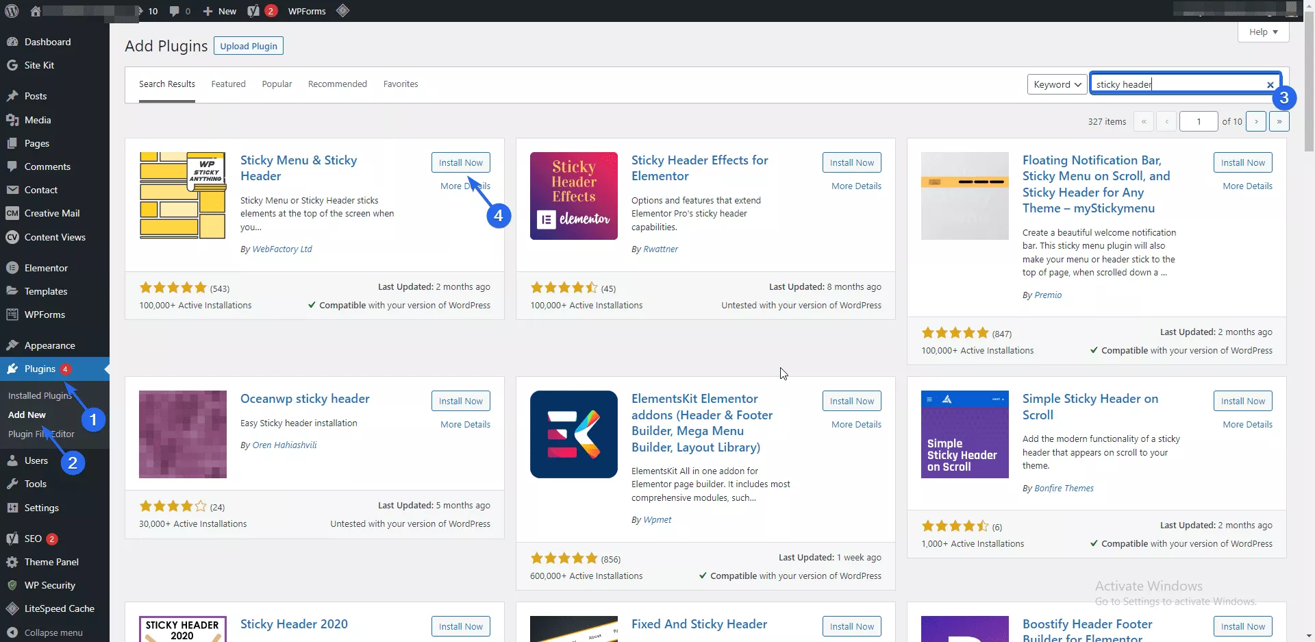 دانلود افزونه منو چسبان در وردپرس