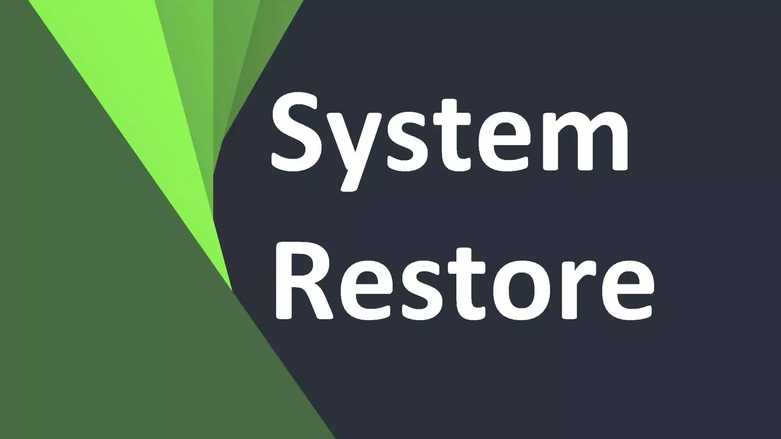 آموزش فعال کردن سیستم ریستور (System Restore) در ویندوز 10