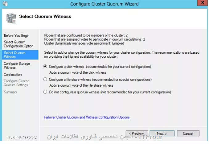 آموزش راه اندازی failover clustering در ویندوز سرور 2012 و SQL سرور