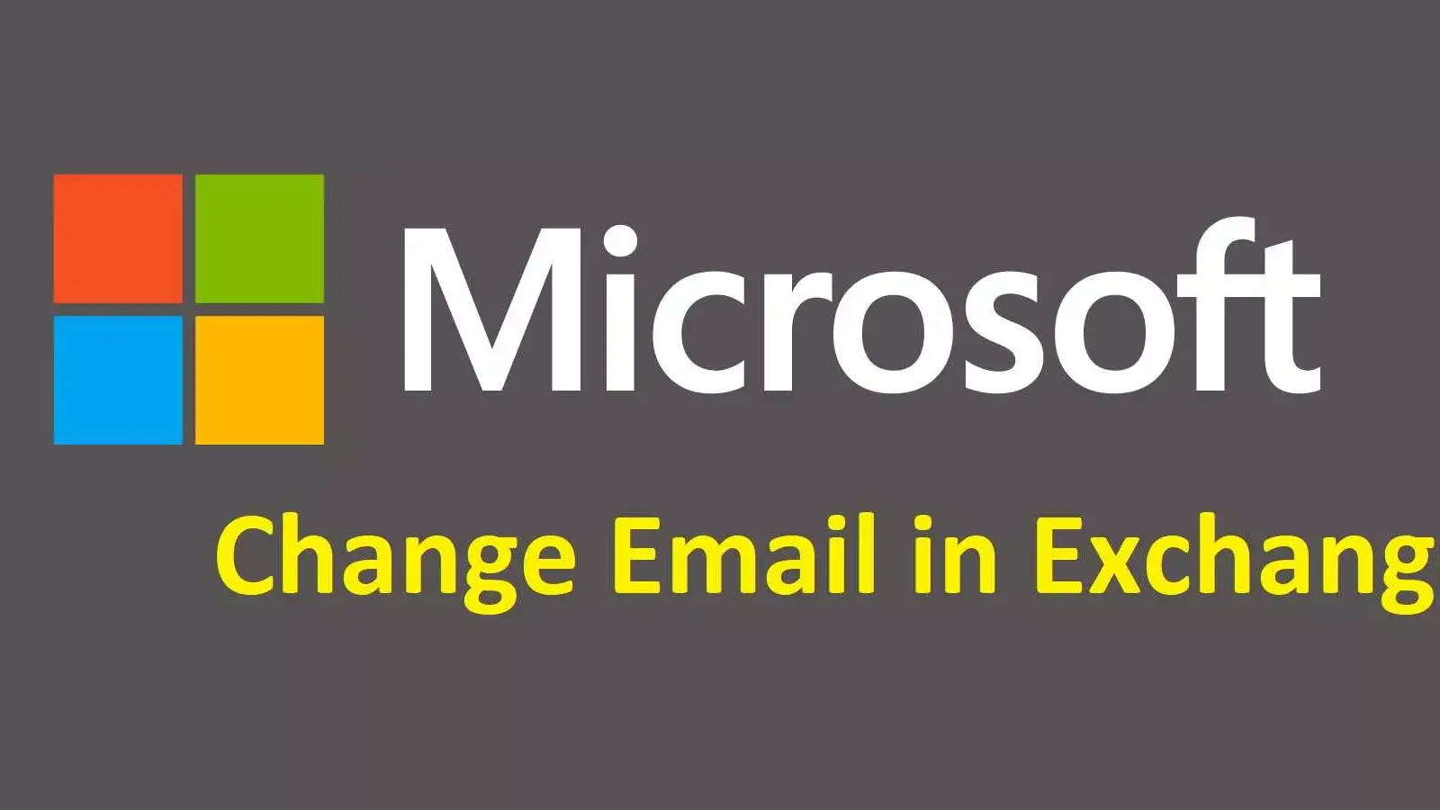 آموزش تغییر آدرس ایمیل در اکسچنج سرور 