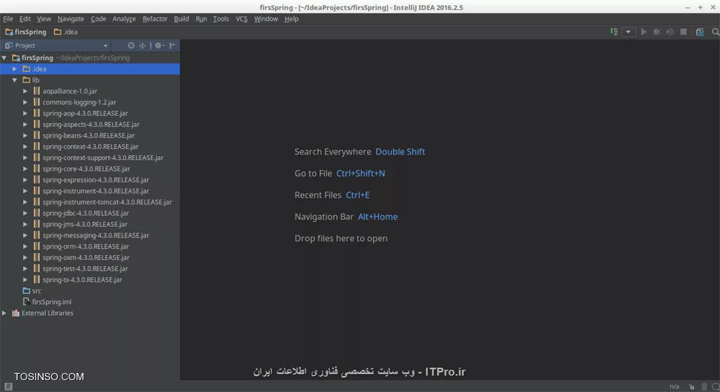 spring‌در intellij