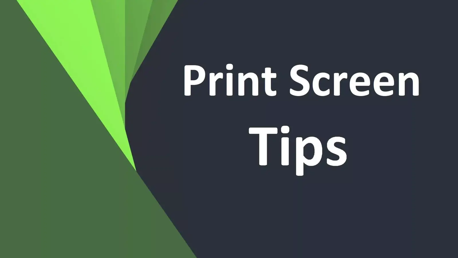 آموزش نکات استفاده از Print Screen