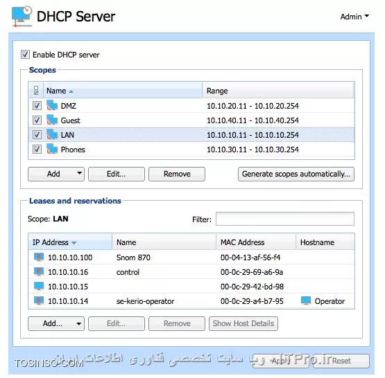 وب سایت توسینسو