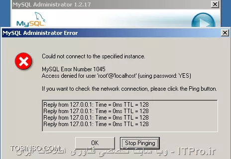 با تغییر ویندوز مشکلم برطرف شد.
اما در ادامه با error عدم اتصال به mysql  مواجه میشه و پورت 80 را نیز به 8080 تغییر دادم .متاسفانه ارور زیر را میده و به localhost متصل نمیشه
||https://network.tosinso.com/files/get/54fea955-4175-40ad-8dc8-a08a745c4a66||
