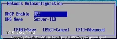 سلام دوست عزیز.
در نظز میگیرم که از سرور HP استفاده میکنی. سرورهای HP دارای یک Information Tag هستن مثل تصویر زیر:

||http://www.tosinso.com/files/get/96970602-e97b-4bd5-bd3f-2f642a7fdf97||

روی این Tag، دو چیز رو باید ببینین.
1. Serial Number که جلوی USE نوشته شده.
2. Factory set username & password که جلوی ILOUSE  و Password نوشته شدن.

در قسمت پشت سرو شما، یک پورت مخصوص برای ILO وجود داره. مثل تصویر زیر:

||http://www.tosinso.com/files/get/4e1b8a04-2260-4a6a-a2d4-09a14435692a||

می بایست با یه کابل RJ45 این پورت رو به شبکه خودتون متصل کنید.

حالا می بایست بقیه تنظیمات را روی POST انجام بدین. بدین ترتیب که سرور رو Restart کنید. زمانی که سرور در حال Boot شدن هستش، به شما پیغام میده که برای انجام تنظیمات Integrated Lights Out، کلید F8 رو بزنید.

||http://www.tosinso.com/files/get/18742be8-2bfb-488a-b706-99df6f60aa19||

از اینجا به بعد دیگه نیاز به توضیح زیادی نیست. اول Set Defaults کنین که تنظیمات به حالت پیش فرض برگردن.

||http://www.tosinso.com/files/get/c5af8b8d-2816-492d-9e30-a2fefe85b358||

سپس به تب Network برین و از حالت DHCP خارج کنین و DNS Name رو تغییر بدین.

||http://www.tosinso.com/files/get/55924ac8-80f9-4419-aa28-27a515abbcaf||

حالا Static IP رو Set کنید.

||http://www.tosinso.com/files/get/7001f267-0951-4d92-95d7-3d1582d4d243||

حالا به تب User برین و Password مربوط به Administrator رو تغییر بدین. و یا اینکه یه User جدید درست کنین.

||http://www.tosinso.com/files/get/60231c4d-ea83-48f4-aa14-49939a57f5e4||

توجه داشته باشین که Username و Password، هر دو Case Sensitive هستن. یعنی بزرگ و کوچک بودن حروف اهمیت داره.

حالا از منوی قبل خارج بشین، تنظیمات رو Save کنین و ILO رو Restart کنین. سپس برای اطمینان سرور رو Restart کنین. حالا میتونین تنظیمات خودتون رو امتحان کنین. (یک پنجره IE باز کنین و IP مربوط به ILO رو وارد کنین)

||http://www.tosinso.com/files/get/1b4aa0c4-9ba6-4b11-b5a6-b2ae47bf5057||

اگر نمیخواین از Static IP استفاده کنین، میتونین Lease های DHCP رو چک کنین و ببینین که ILO چه IP گرفته (بر اساس اسمی که روی Tag نوشته شده).
همینطور تمامی تنظیماتی که از طریق صفحه POST انجام دادین رو میتونین توی Web Interface هم انجام بدین. لازم به ذکر هستش که سرور های HP دارای قابلیتی هستش به اسم HPONCFG که با استفاده از اون، از طریق Command هم میتونین با ILO ارتباط برقرار کنین.