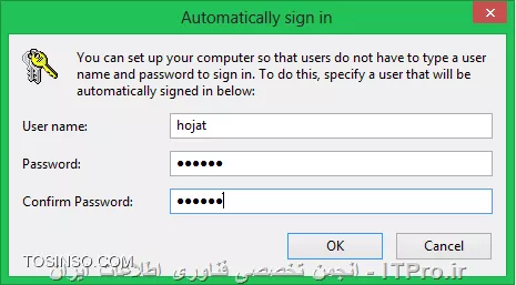 نحوه ورود به windows 8 به صورت اتوماتیک با عبور از صفحه login screen و Start Screen