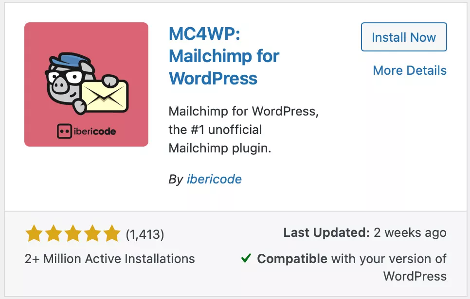 افزونه MC4WP